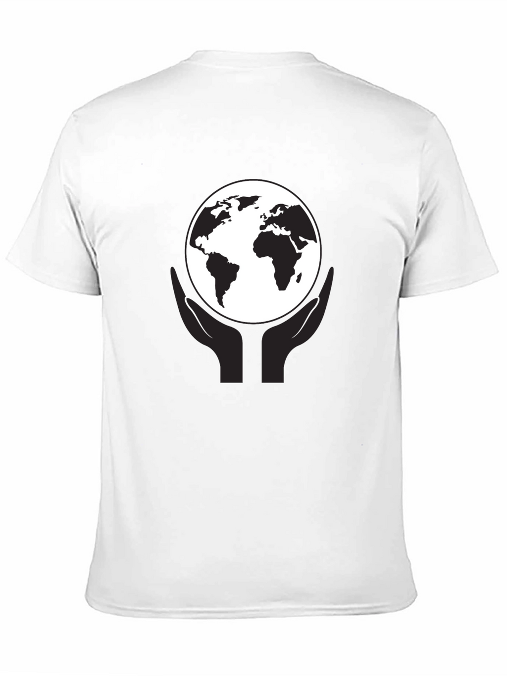 Earth In Hand Graphic Tee - Black