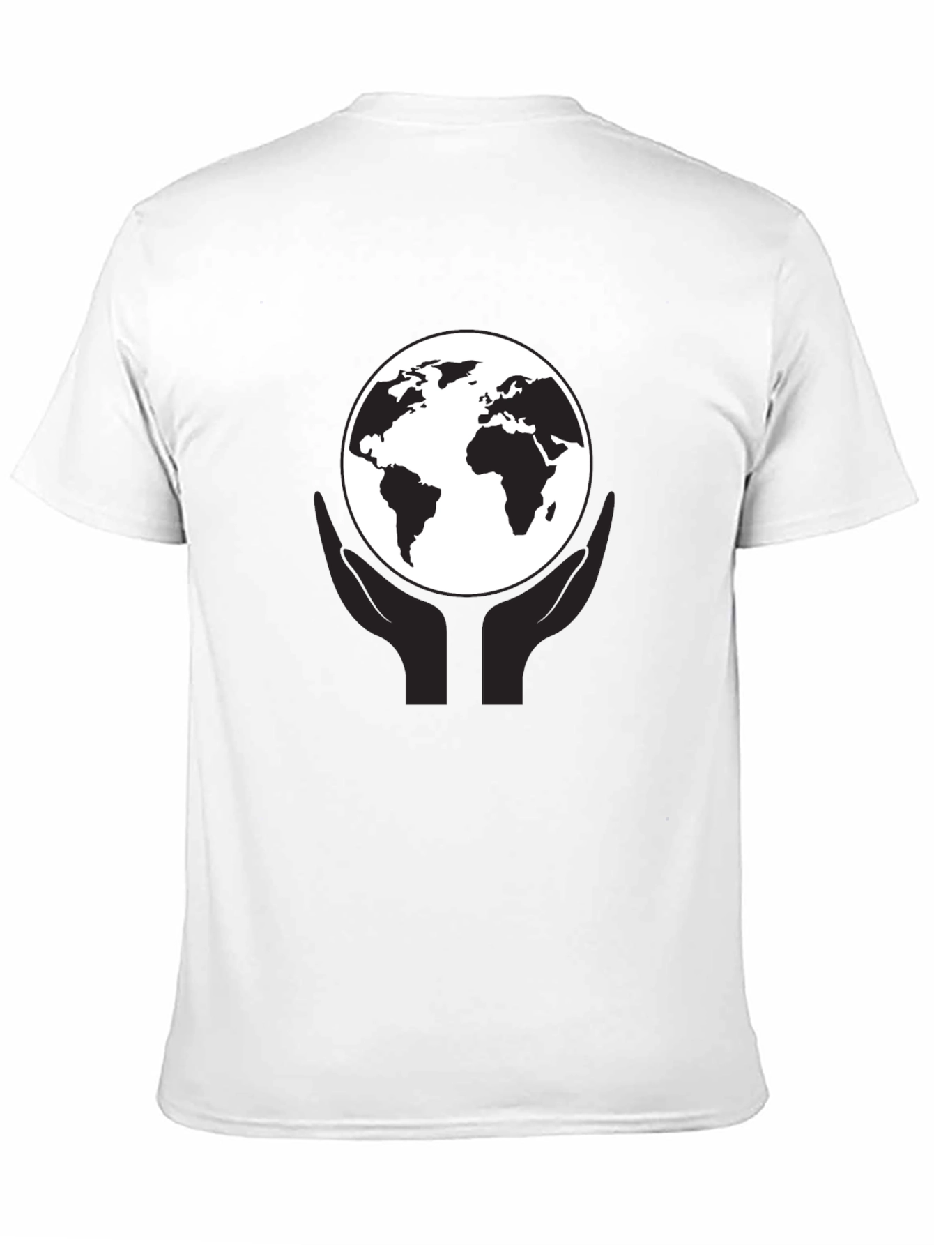 Earth In Hand Graphic Tee - Black