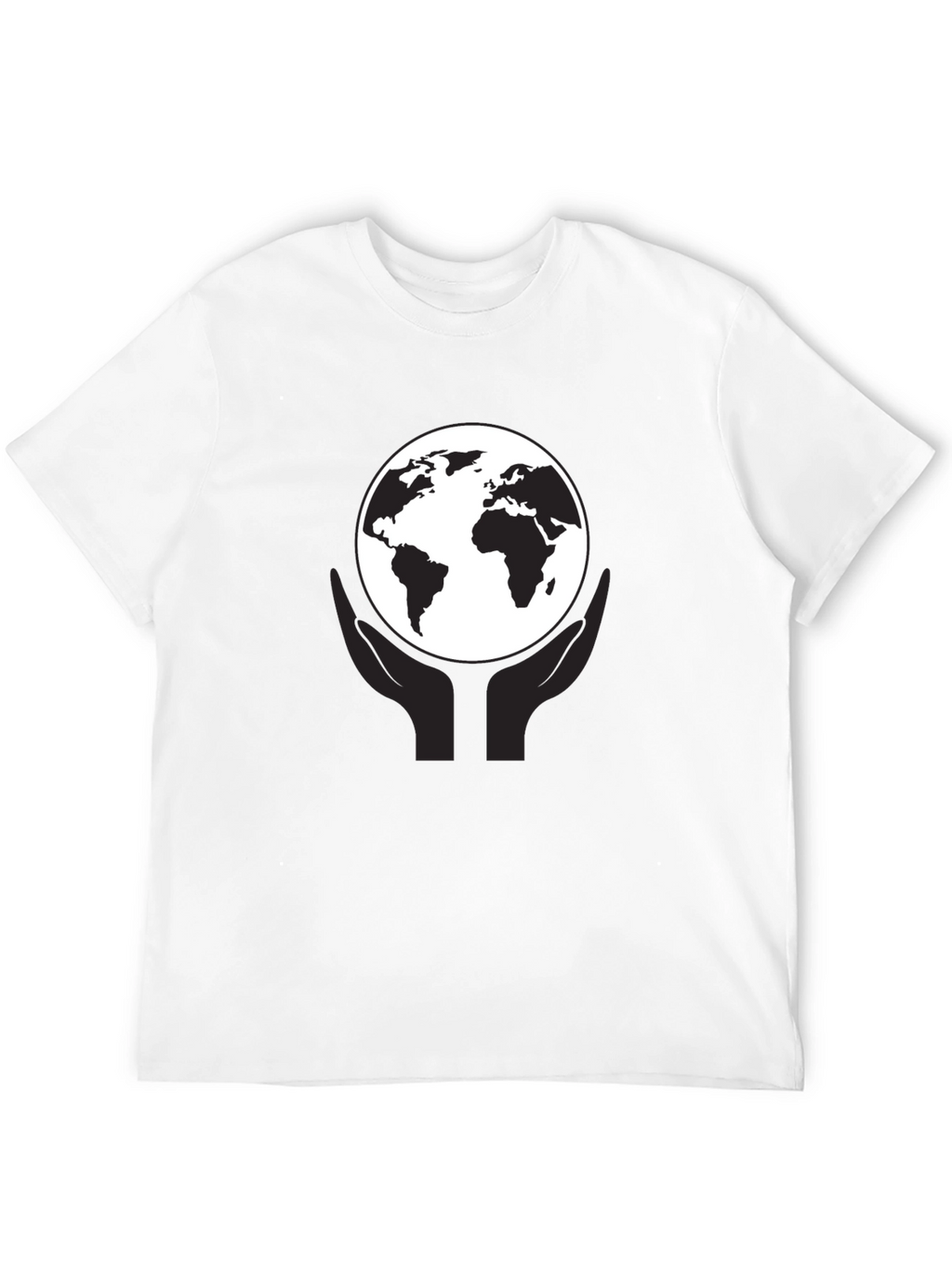 Earth In Hand Graphic Tee - Black