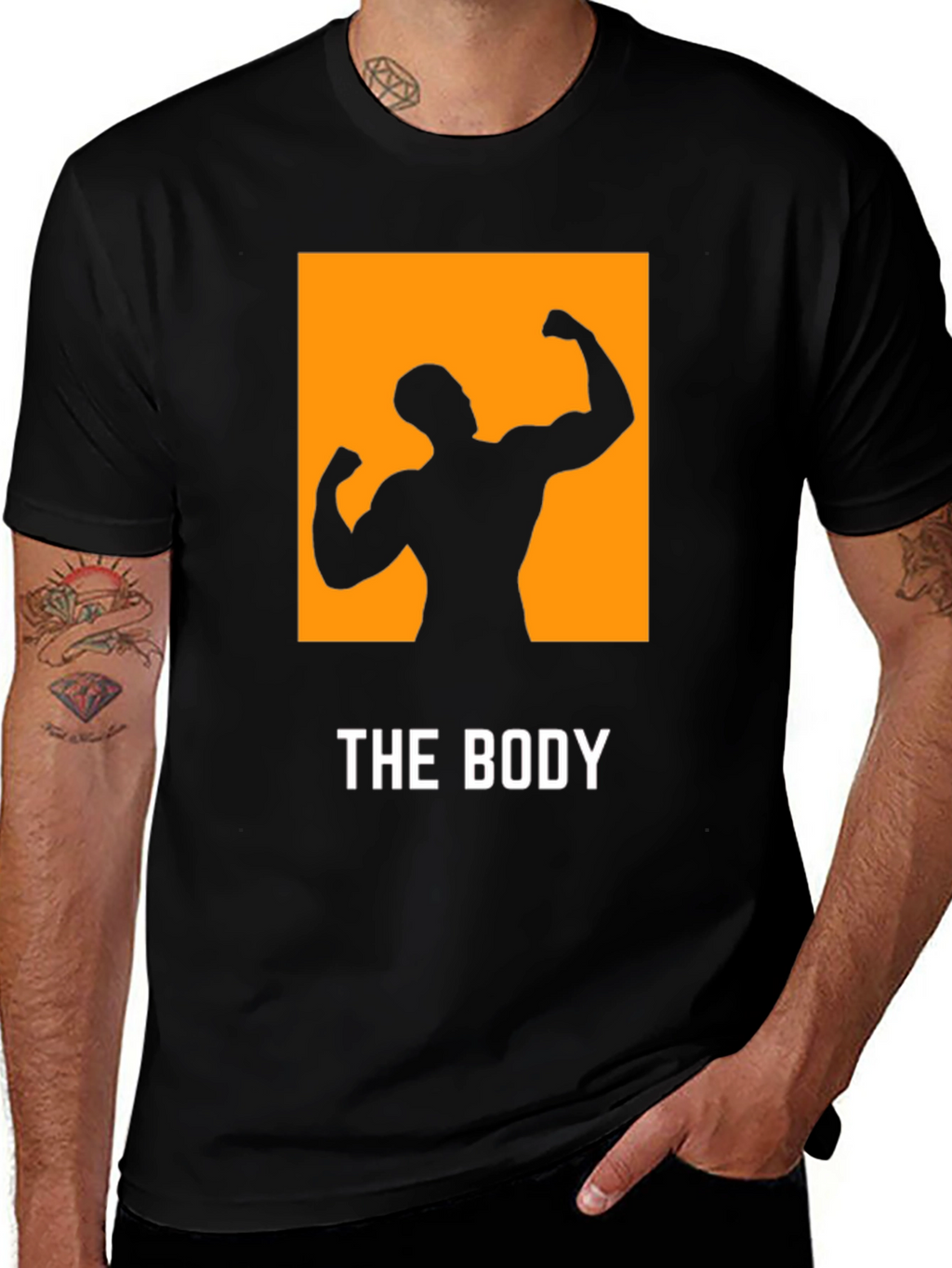 The Bodybuilder Graphic T-Shirt - Black