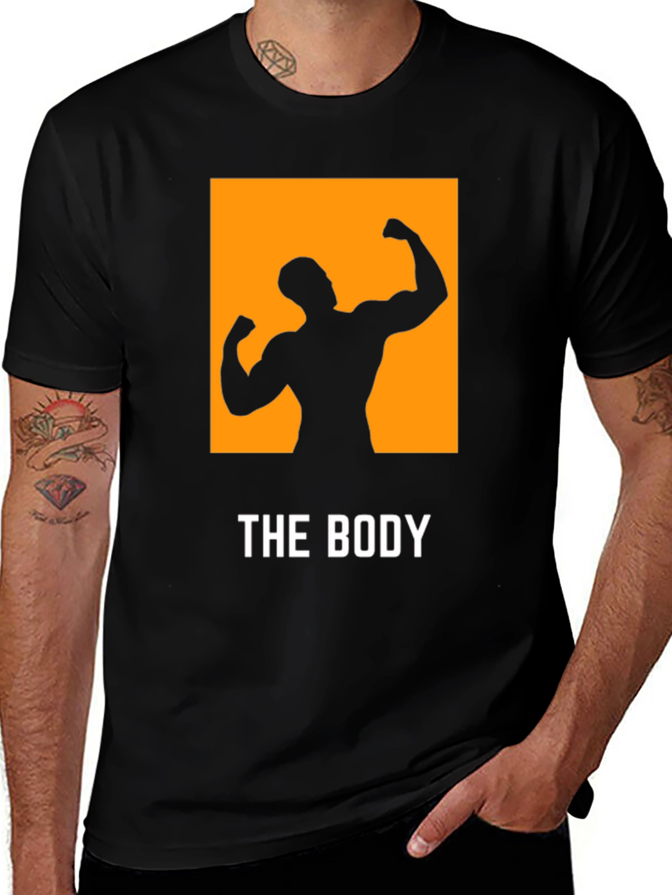 The Bodybuilder Graphic T-Shirt - Black