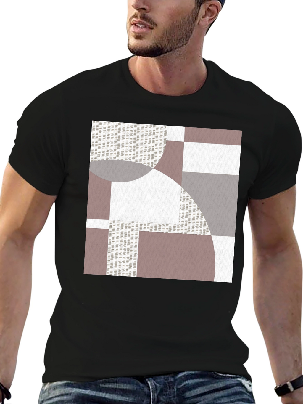 Abstract Geometric Graphic Print T-Shirt