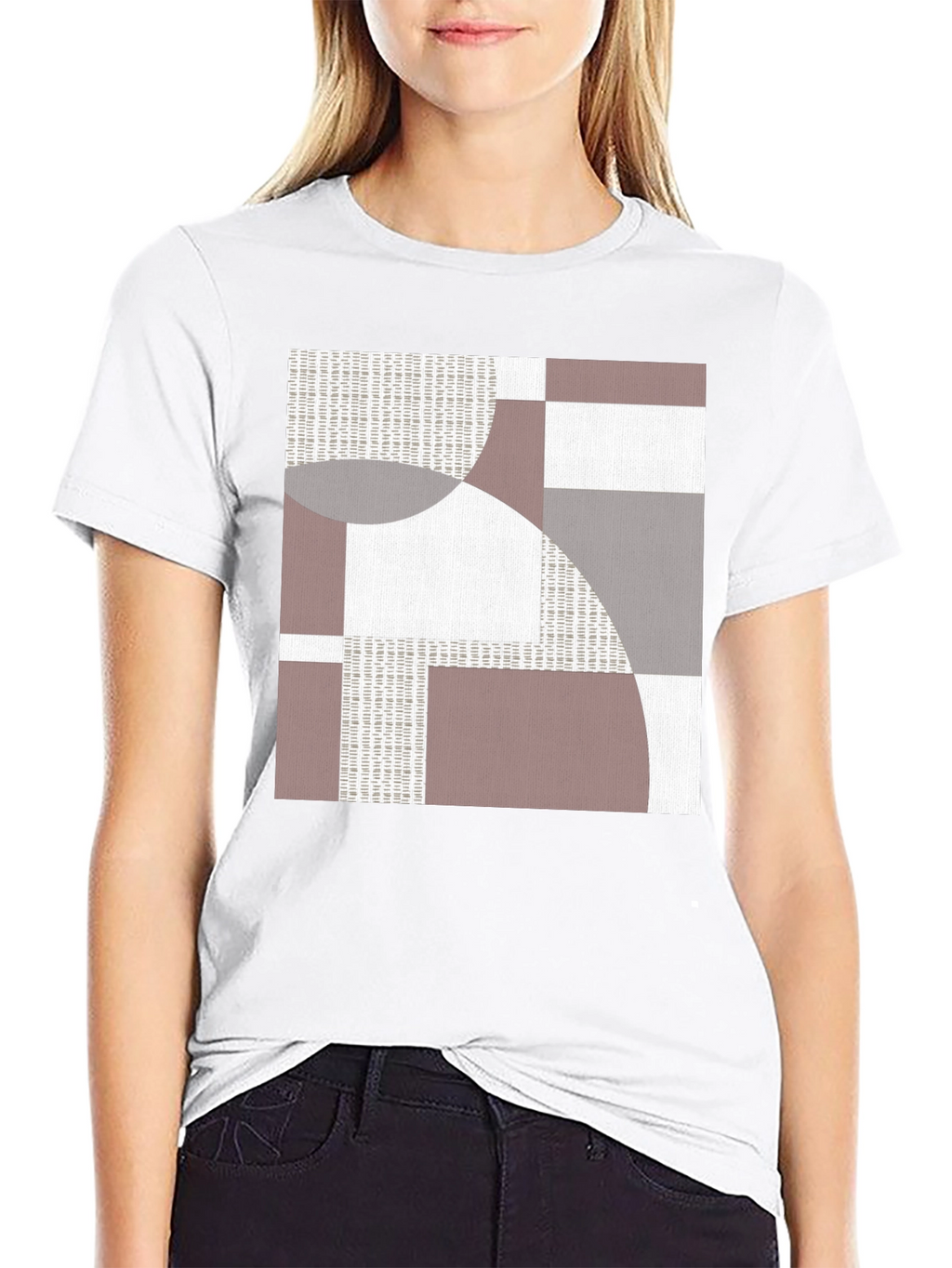 Abstract Geometric Graphic Print T-Shirt