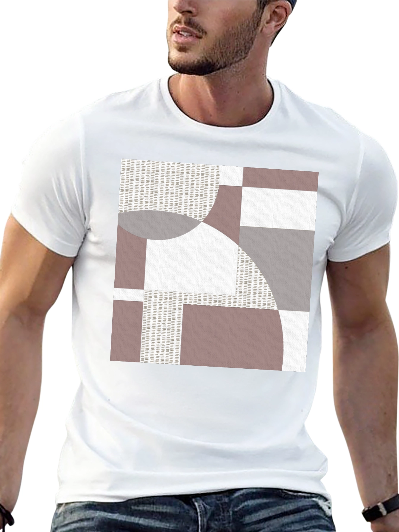 Abstract Geometric Graphic Print T-Shirt