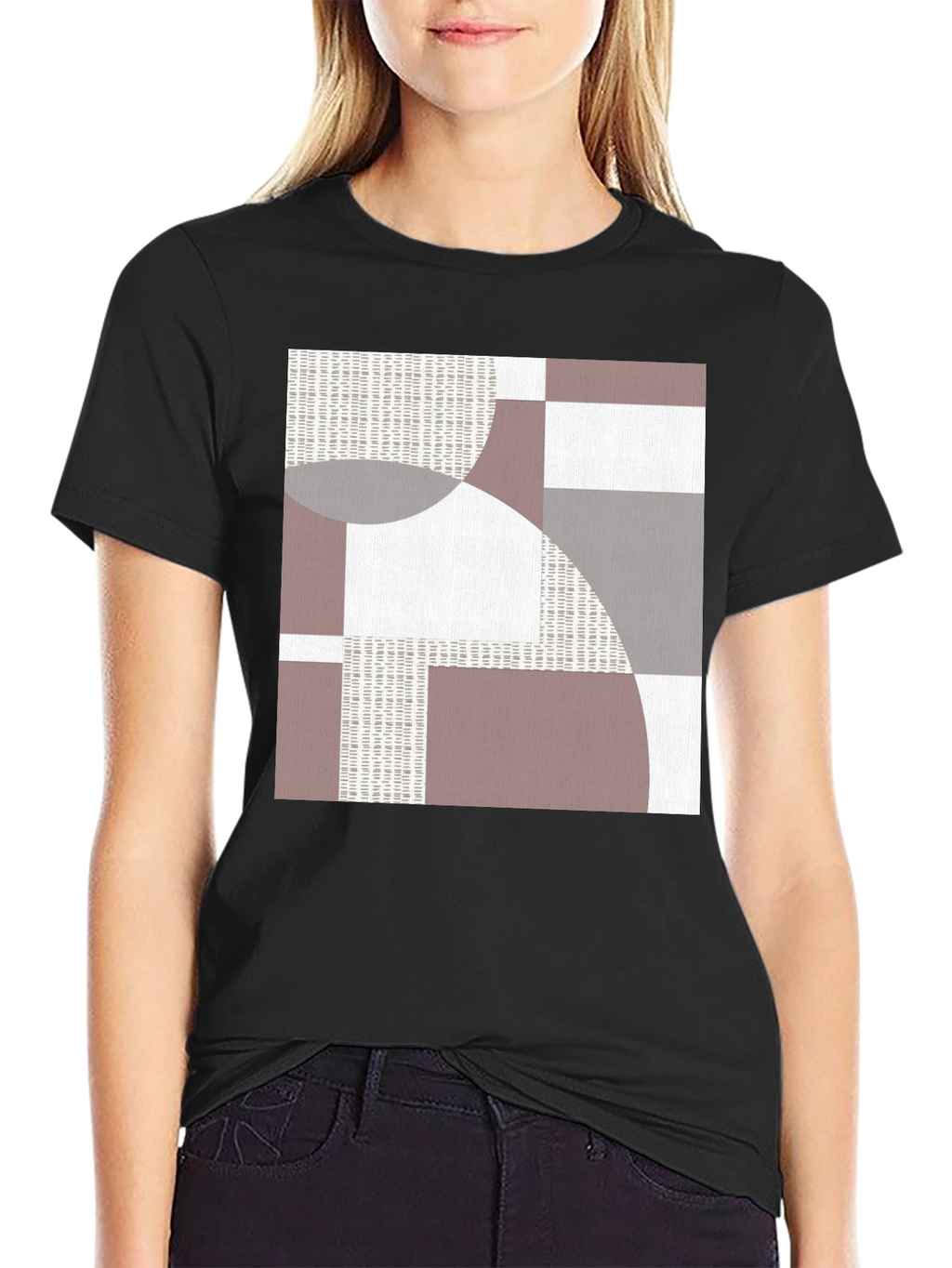 Abstract Geometric Graphic Print T-Shirt