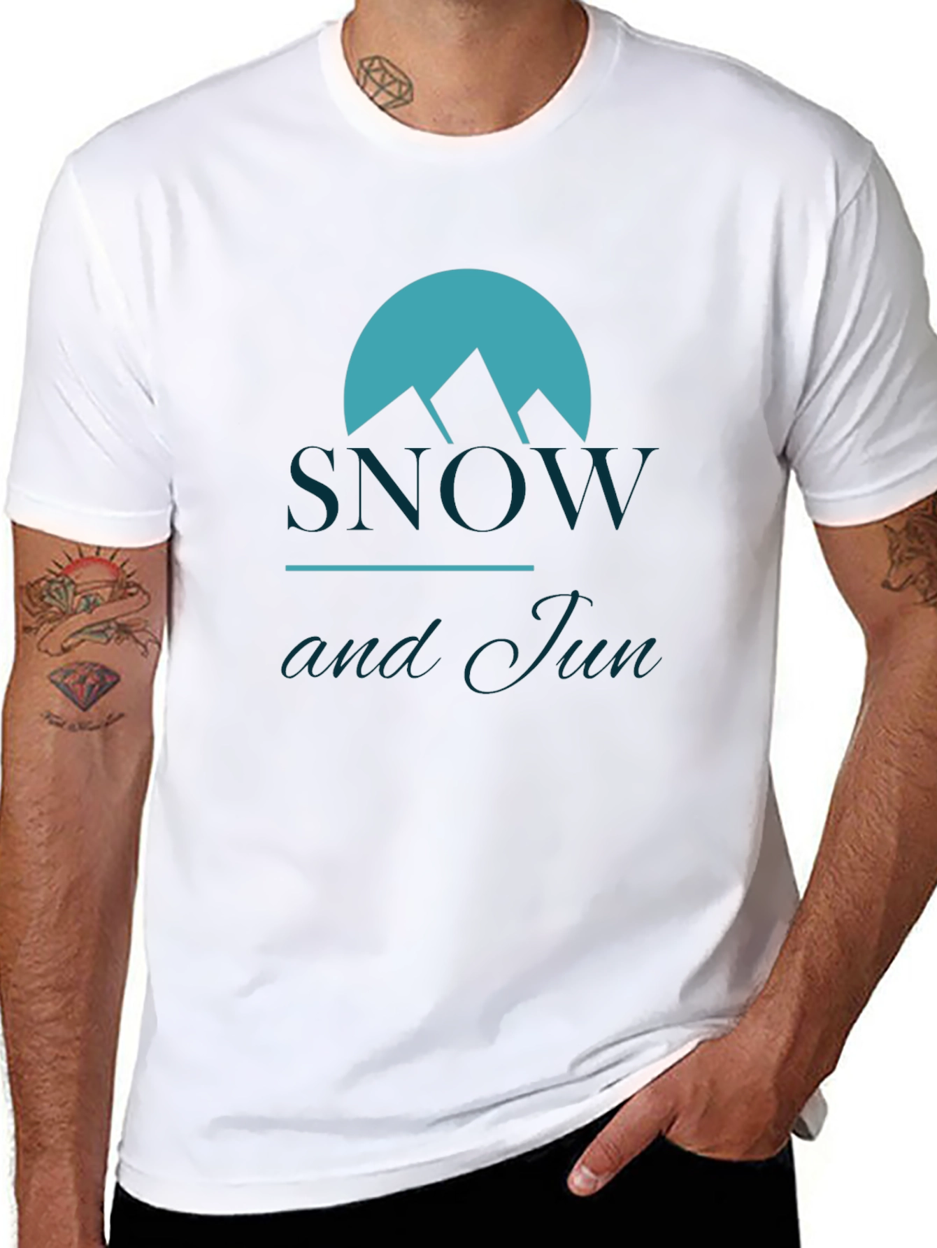 Snow and Sun Graphic Tee - Stylish Comfort