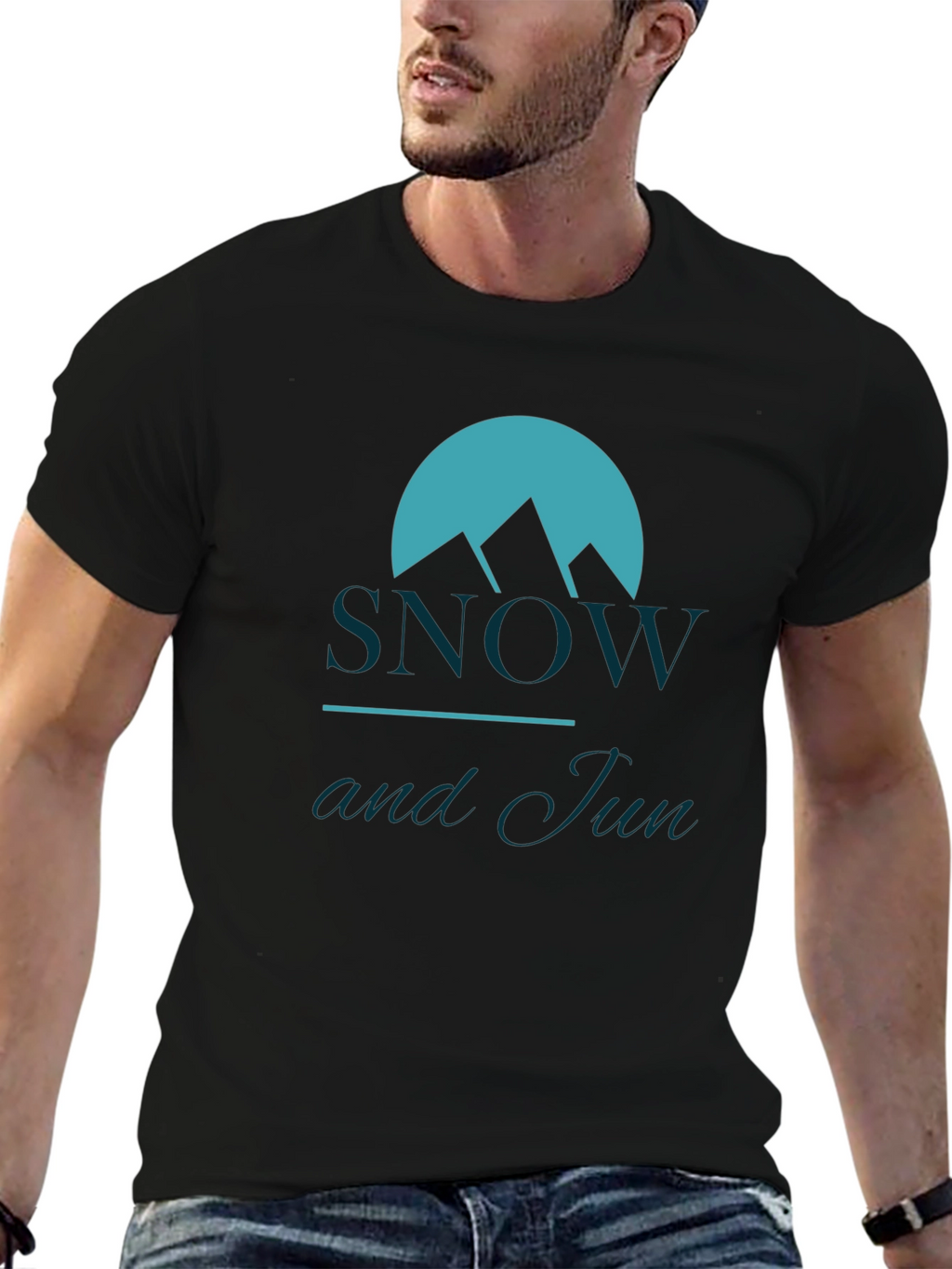 Snow and Sun Graphic Tee - Stylish Comfort