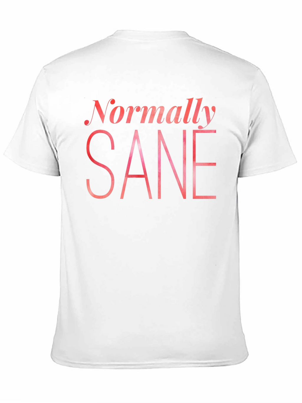 Normally Sane Graphic Tee - Black Cotton T-Shirt