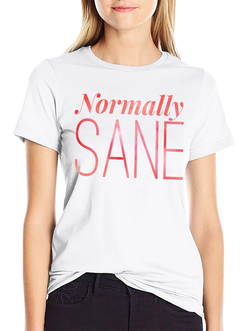 Normally Sane Graphic Tee - Black Cotton T-Shirt