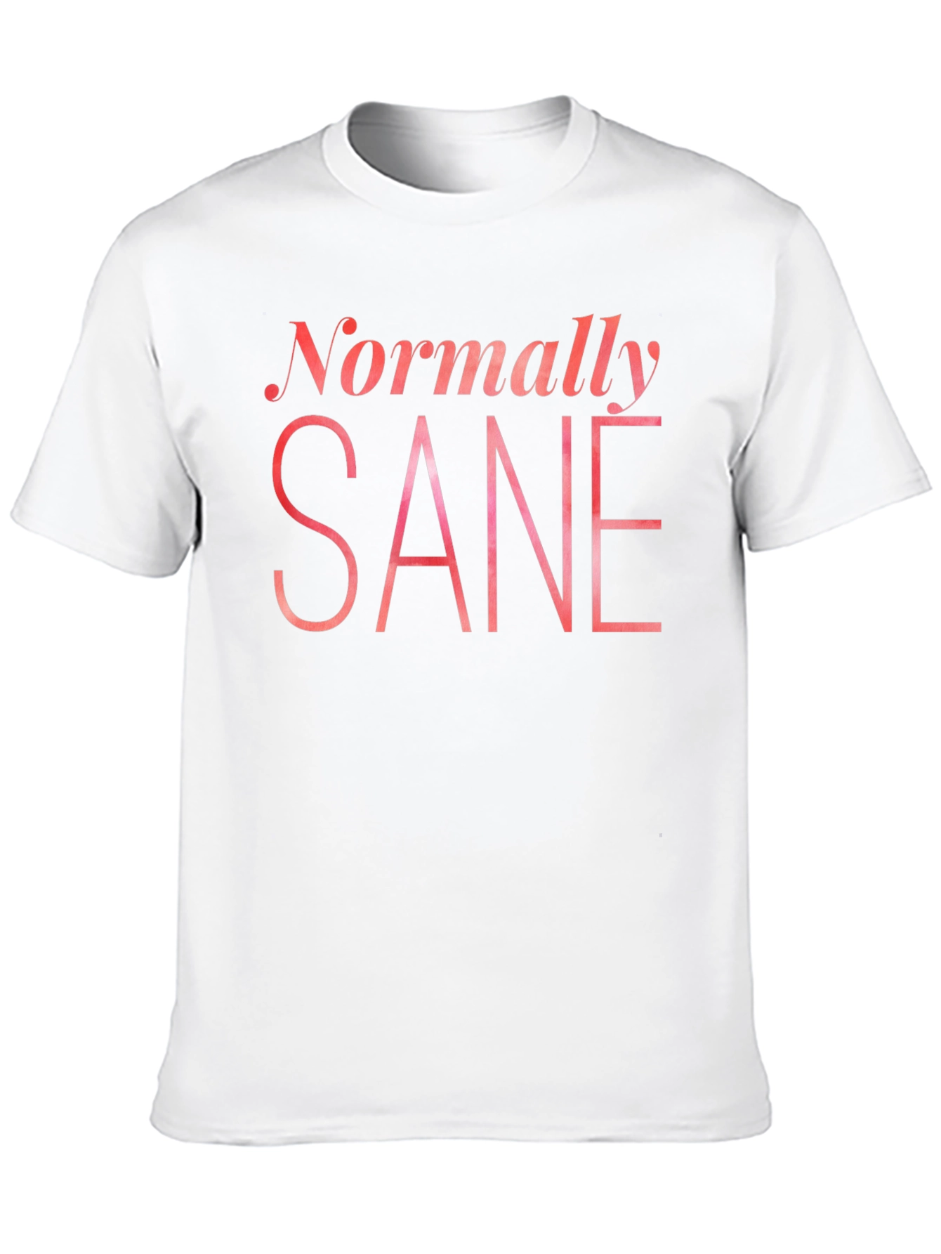 Normally Sane Graphic Tee - Black Cotton T-Shirt