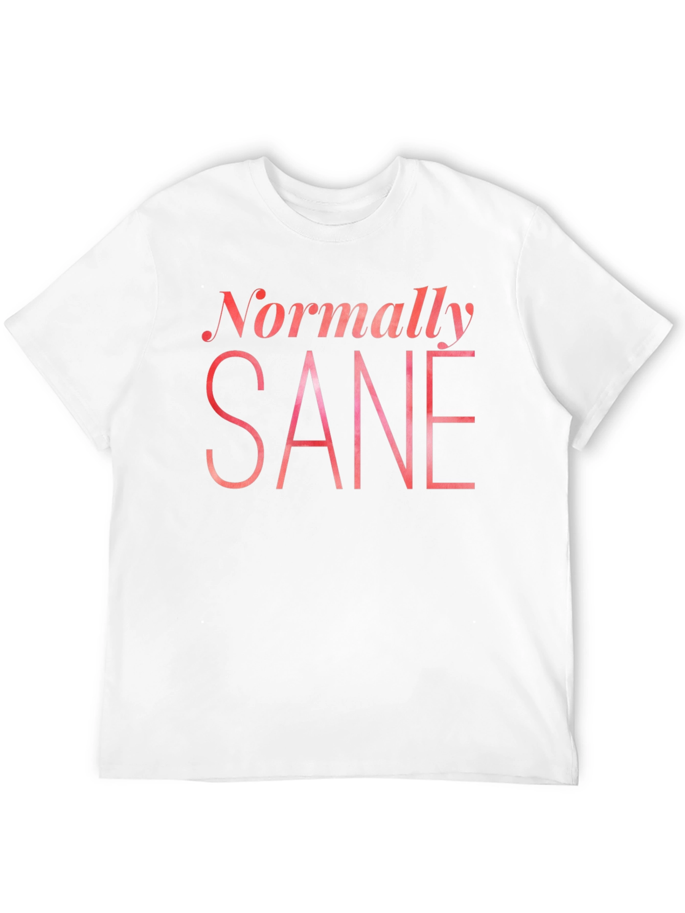Normally Sane Graphic Tee - Black Cotton T-Shirt