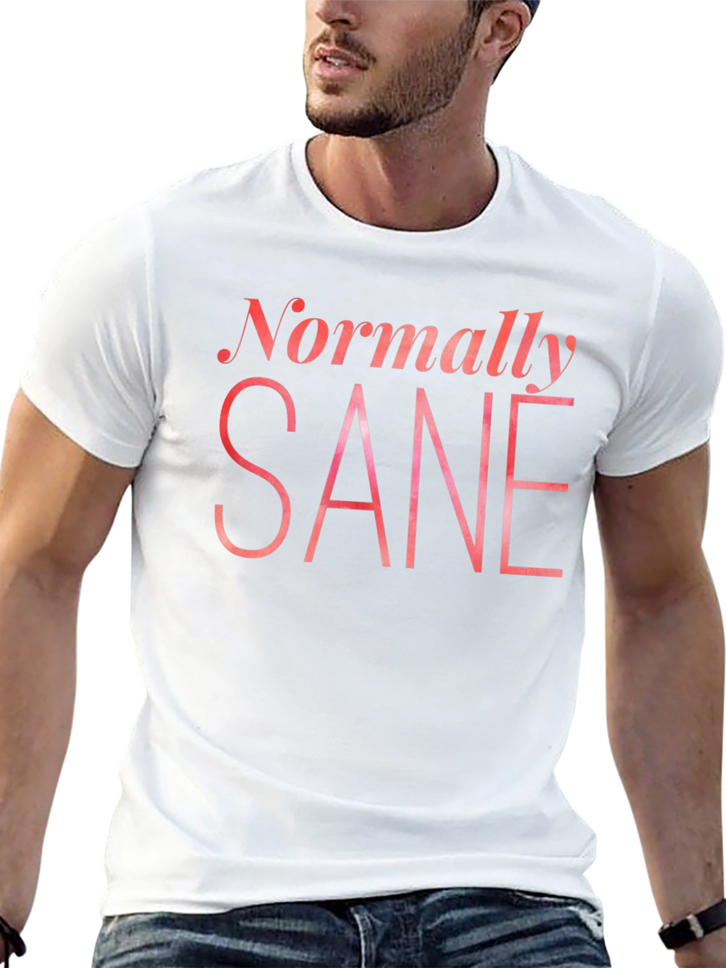 Normally Sane Graphic Tee - Black Cotton T-Shirt