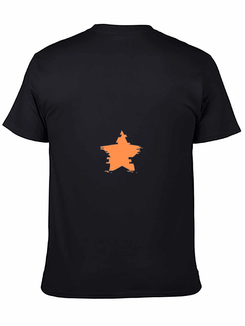Modern Star Graphic Black T-Shirt