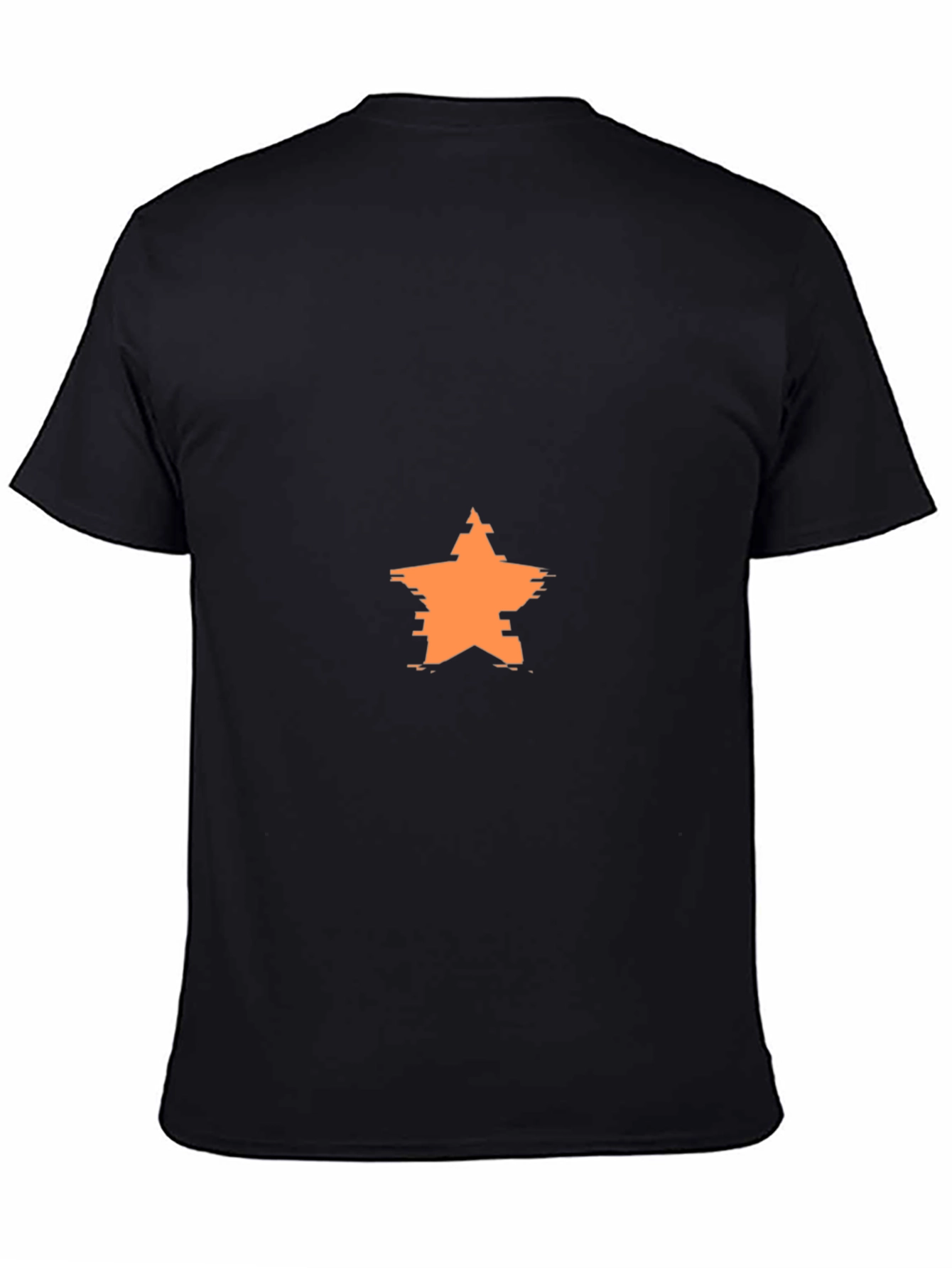 Modern Star Graphic Black T-Shirt