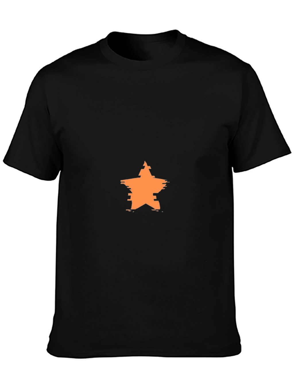 Modern Star Graphic Black T-Shirt