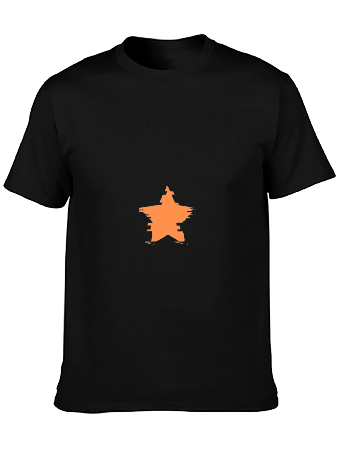 Modern Star Graphic Black T-Shirt