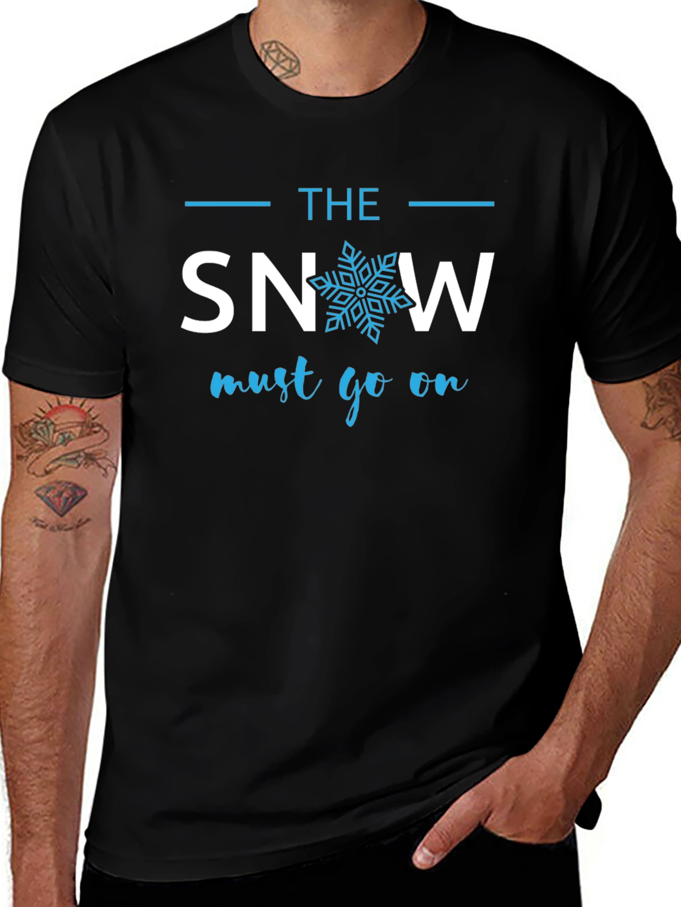 The Snow Must Go On Graphic Tee - Cotton Blend