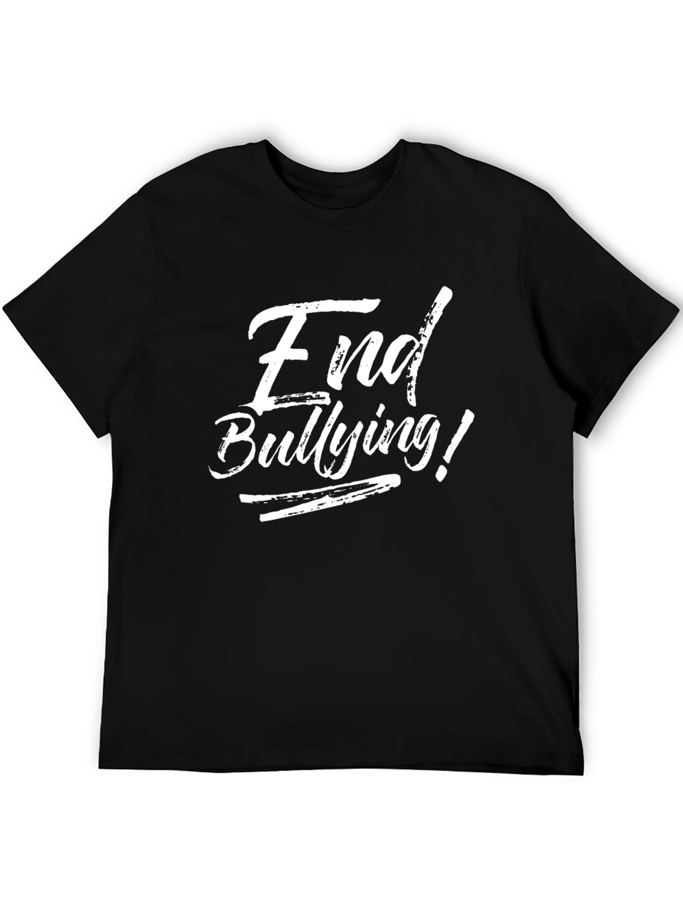 End Bullying! Black T-Shirt - Anti Bullying Awareness