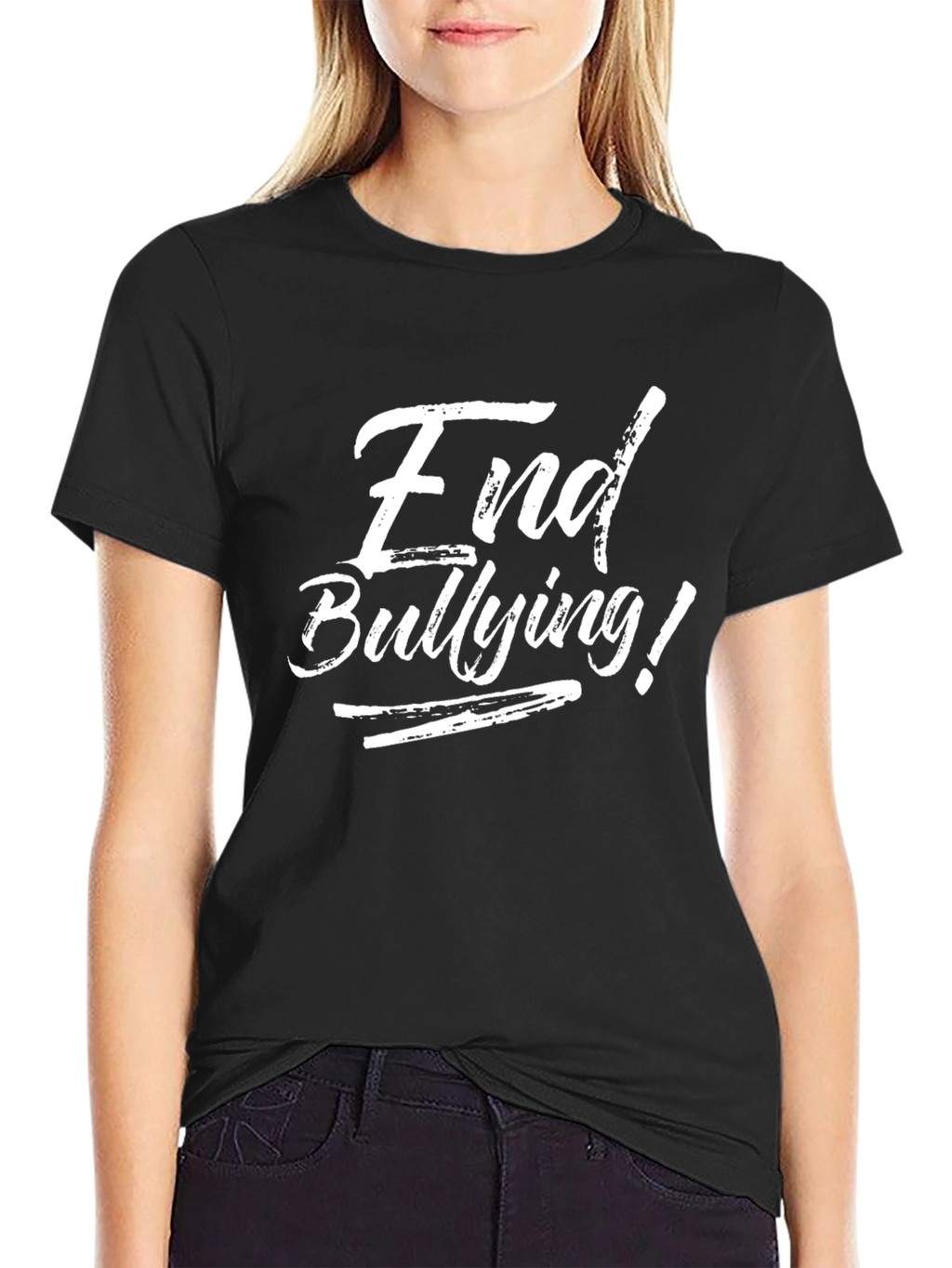 End Bullying! Black T-Shirt - Anti Bullying Awareness