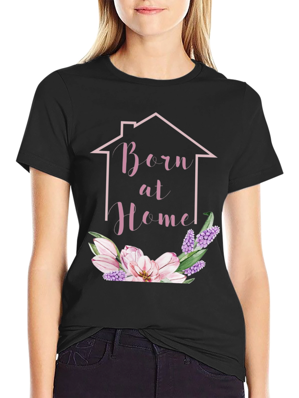 Born at Home Floral T-Shirt