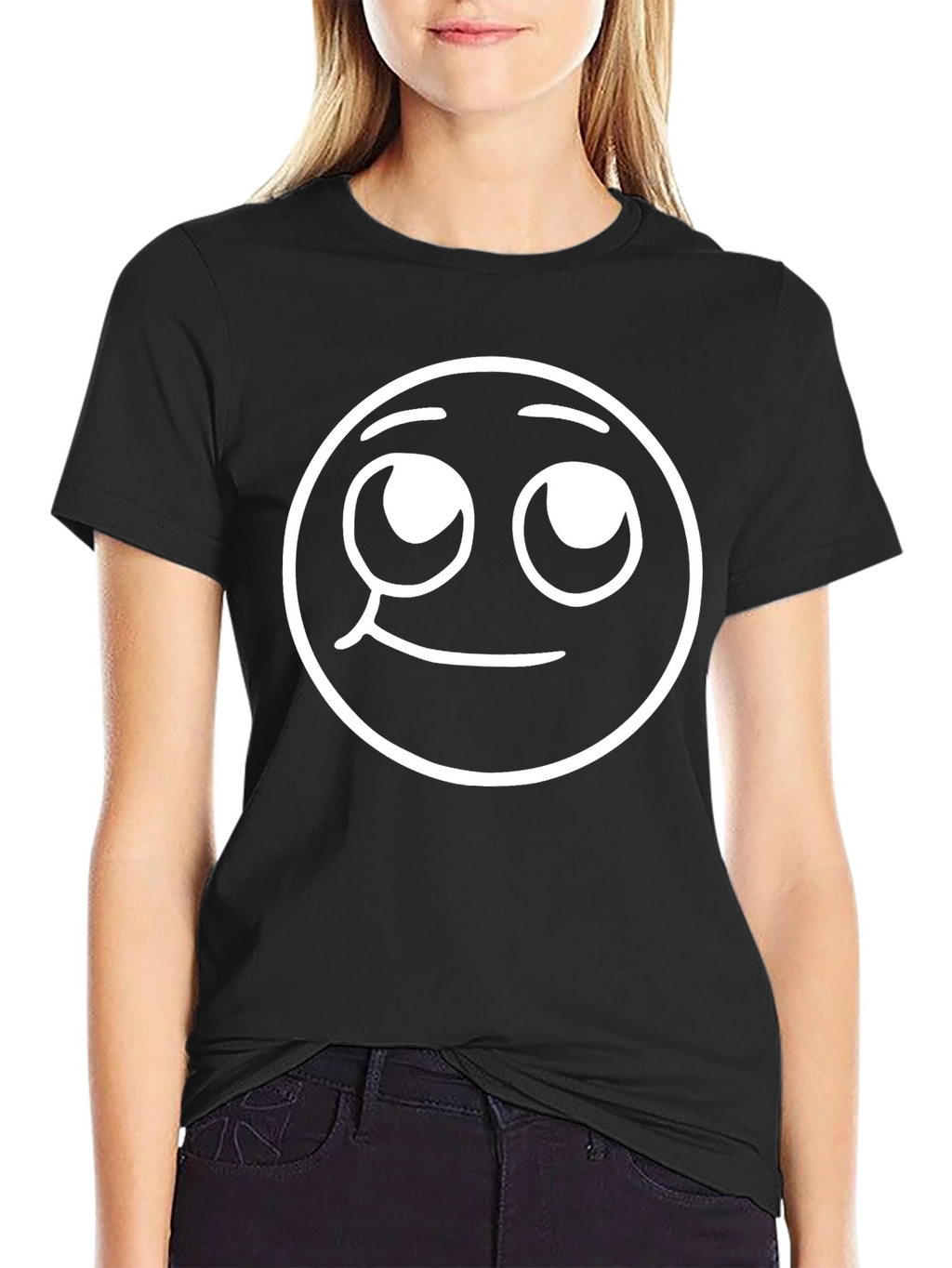 Funny Emoji Black T-Shirt - Quirky Graphic Tee