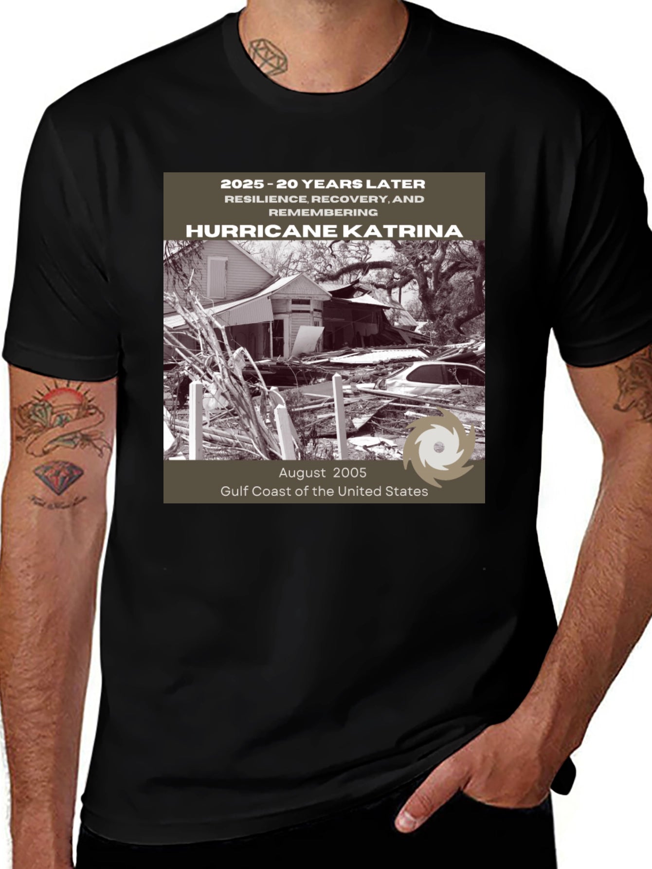 Hurricane Katrina 20th Anniversary T-Shirt