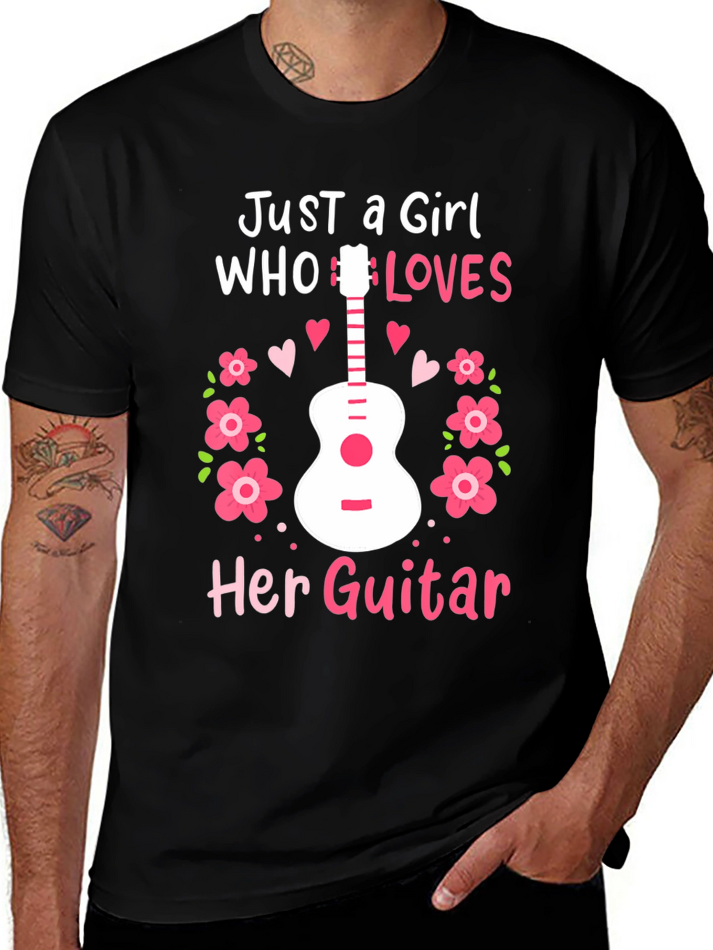 Just A Girl Who Loves Her Guitar T-Shirt