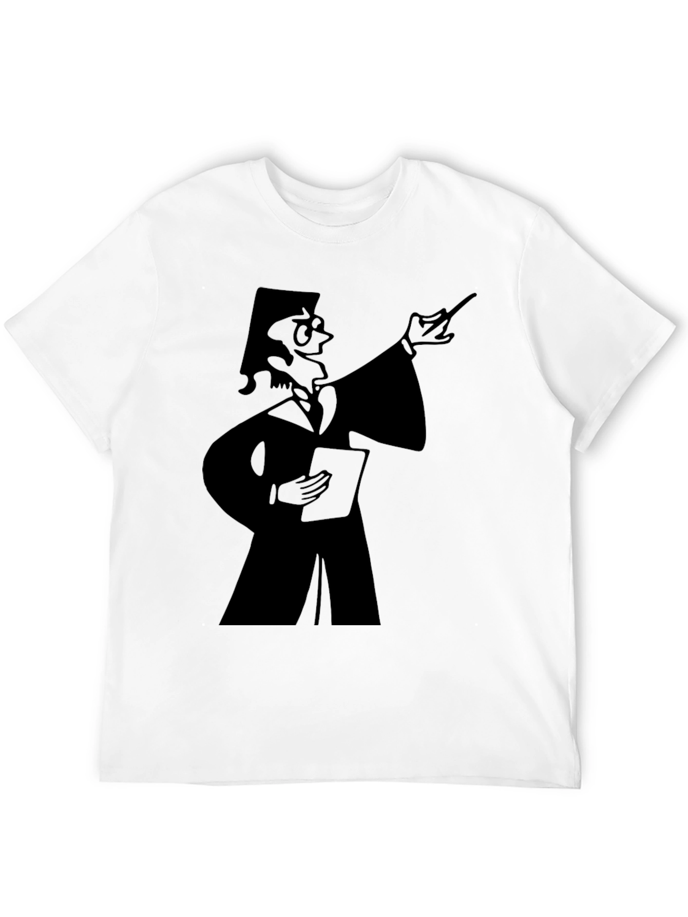 Professor Graphic Tee - Black Cotton T-Shirt