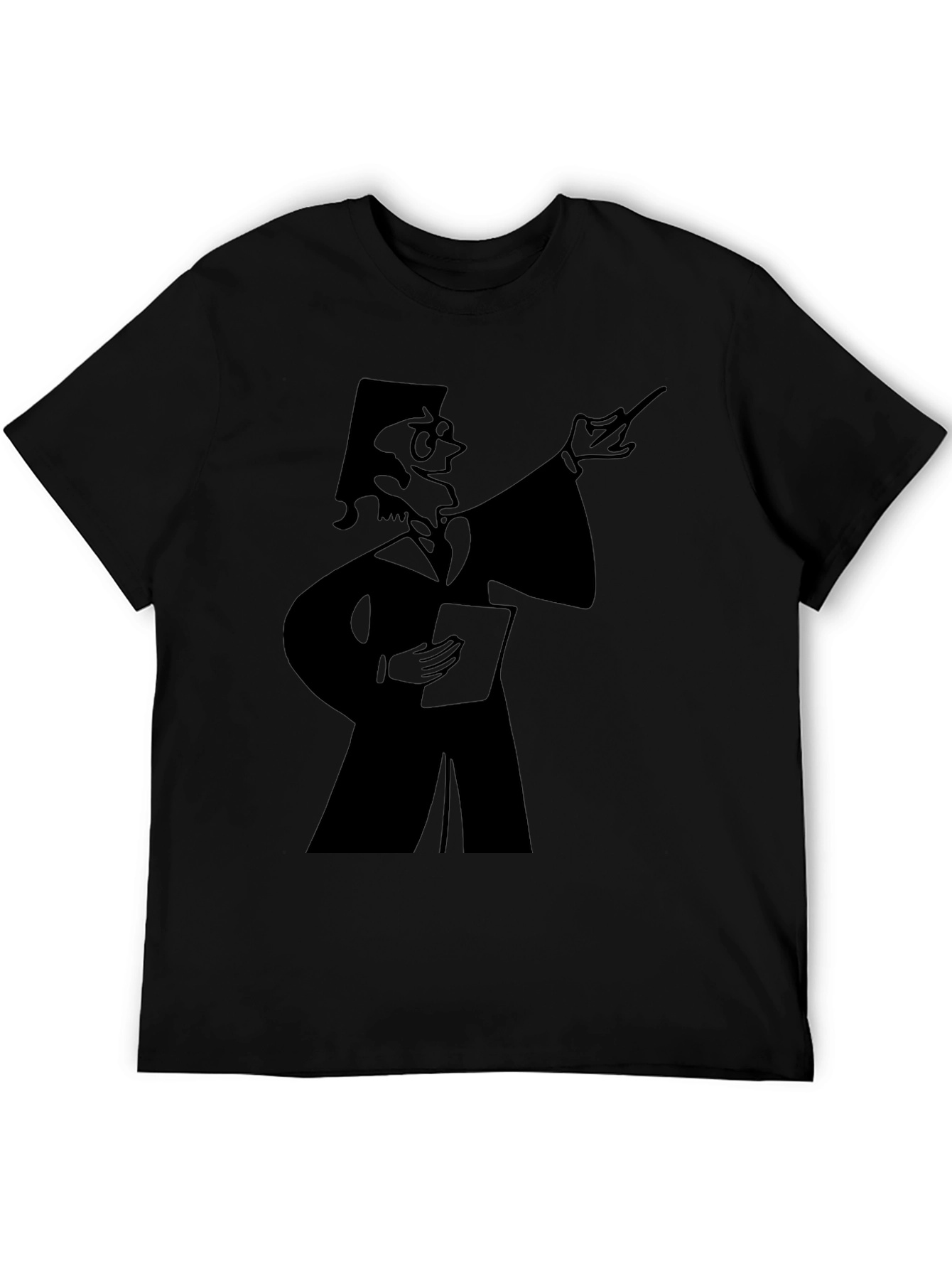 Professor Graphic Tee - Black Cotton T-Shirt