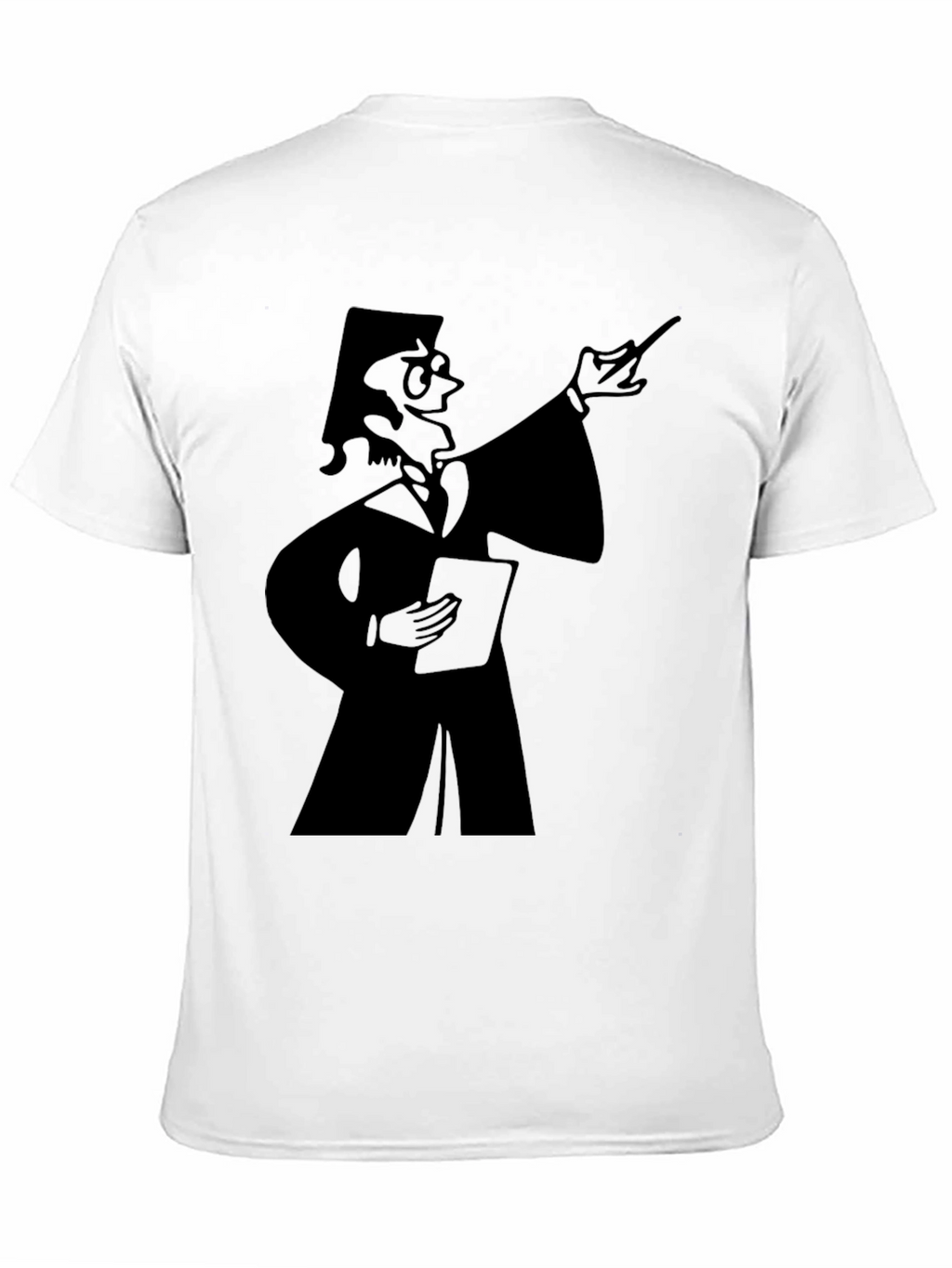 Professor Graphic Tee - Black Cotton T-Shirt
