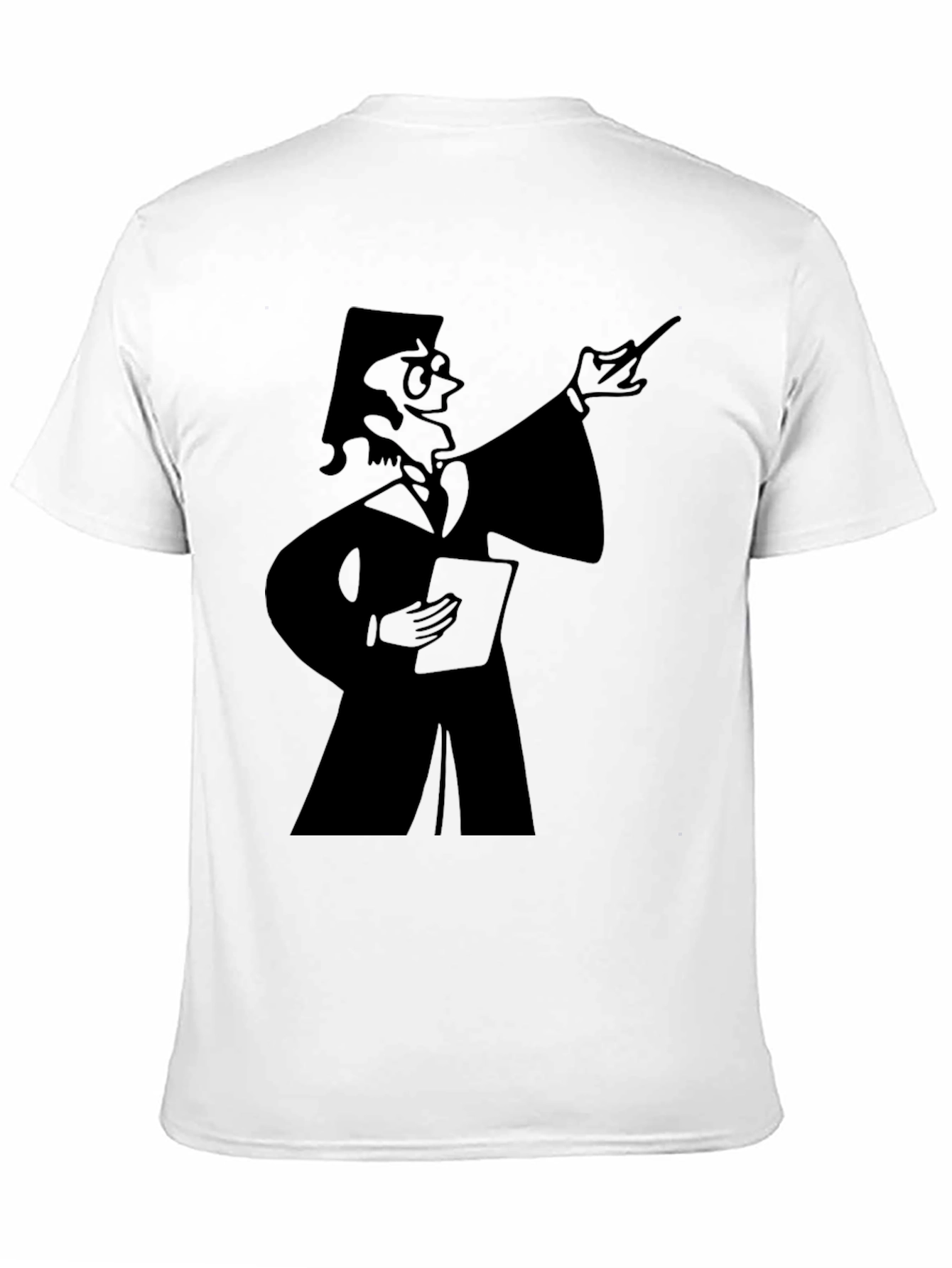 Professor Graphic Tee - Black Cotton T-Shirt