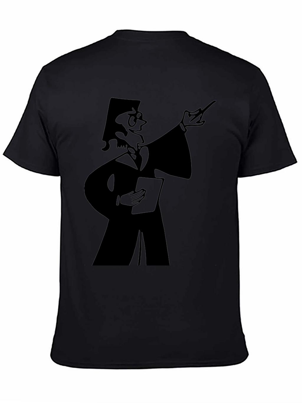 Professor Graphic Tee - Black Cotton T-Shirt