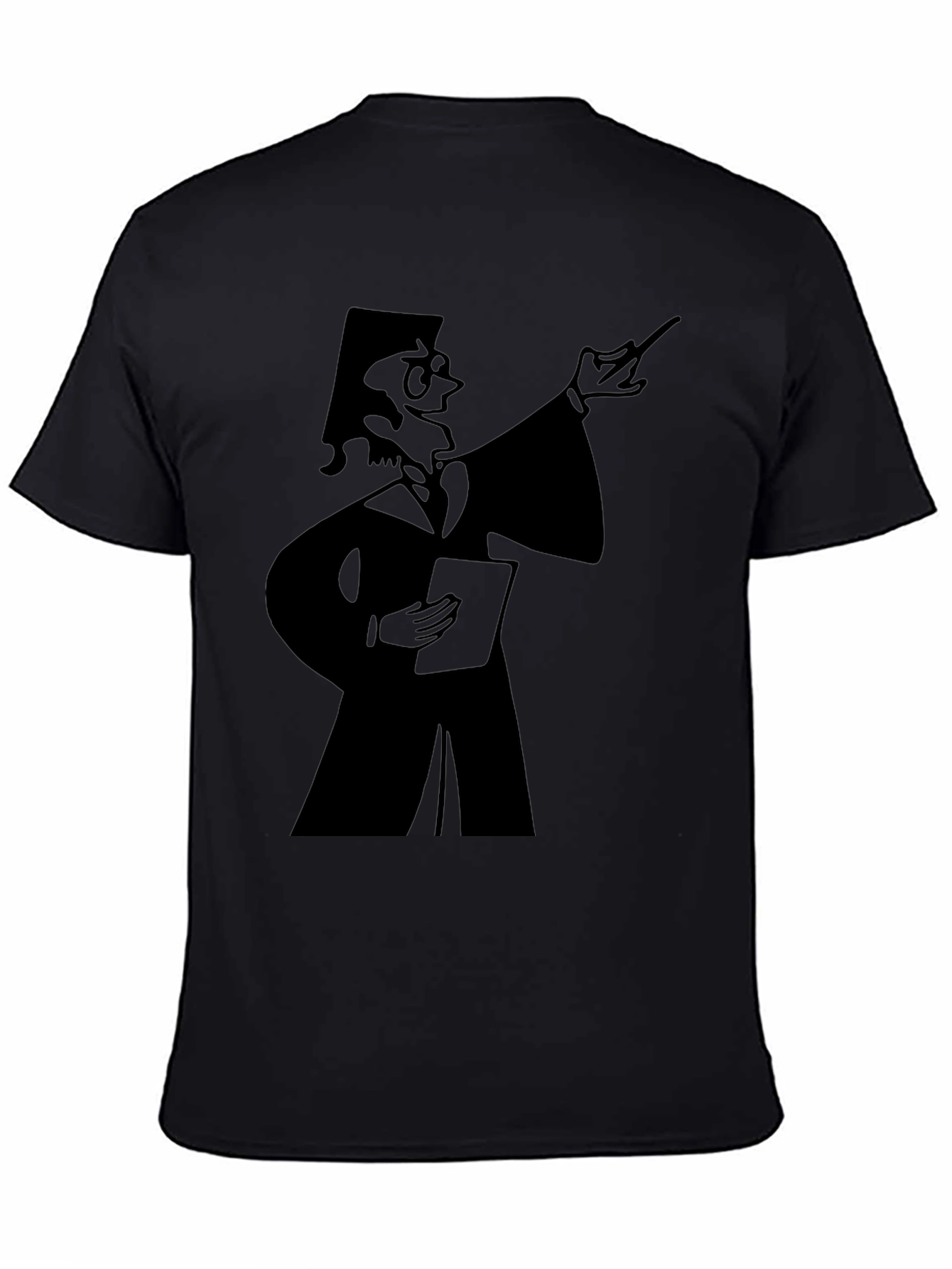 Professor Graphic Tee - Black Cotton T-Shirt