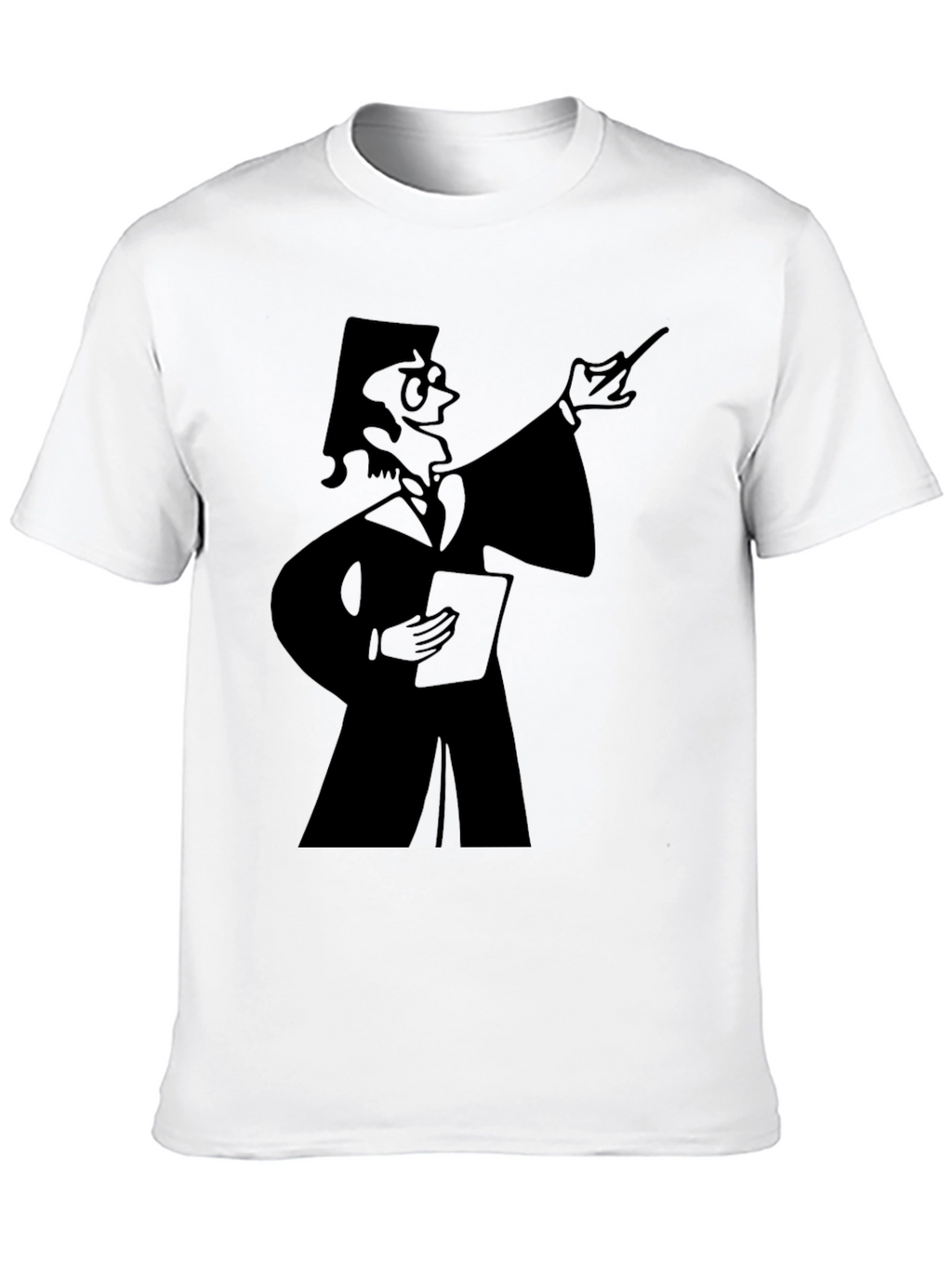 Professor Graphic Tee - Black Cotton T-Shirt