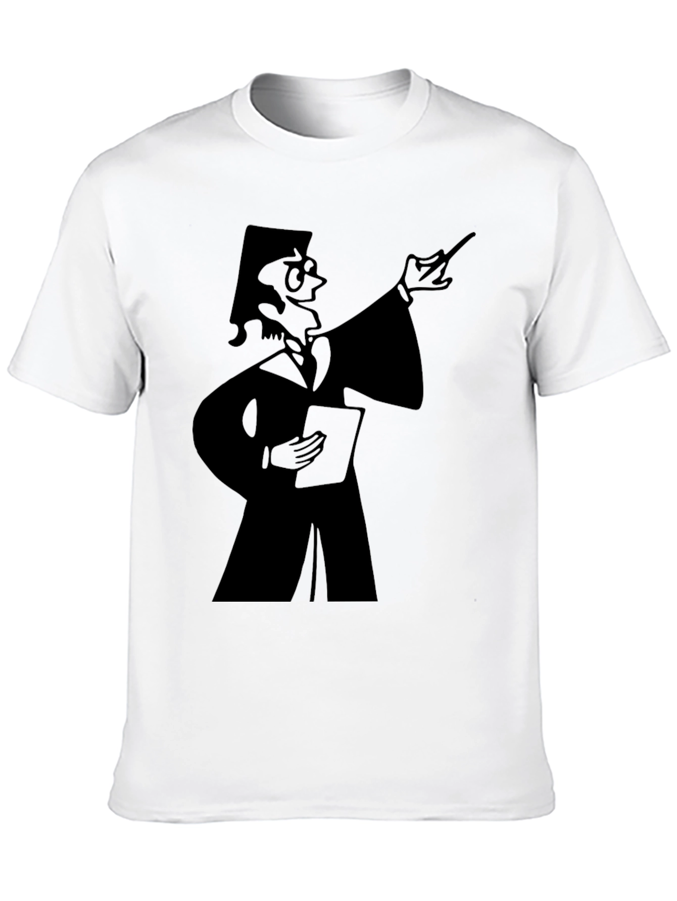 Professor Graphic Tee - Black Cotton T-Shirt