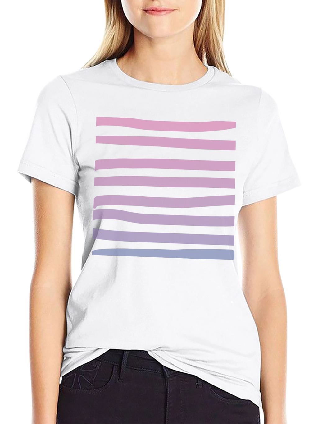 Striped Gradient Tee - Stylish Casual Wear