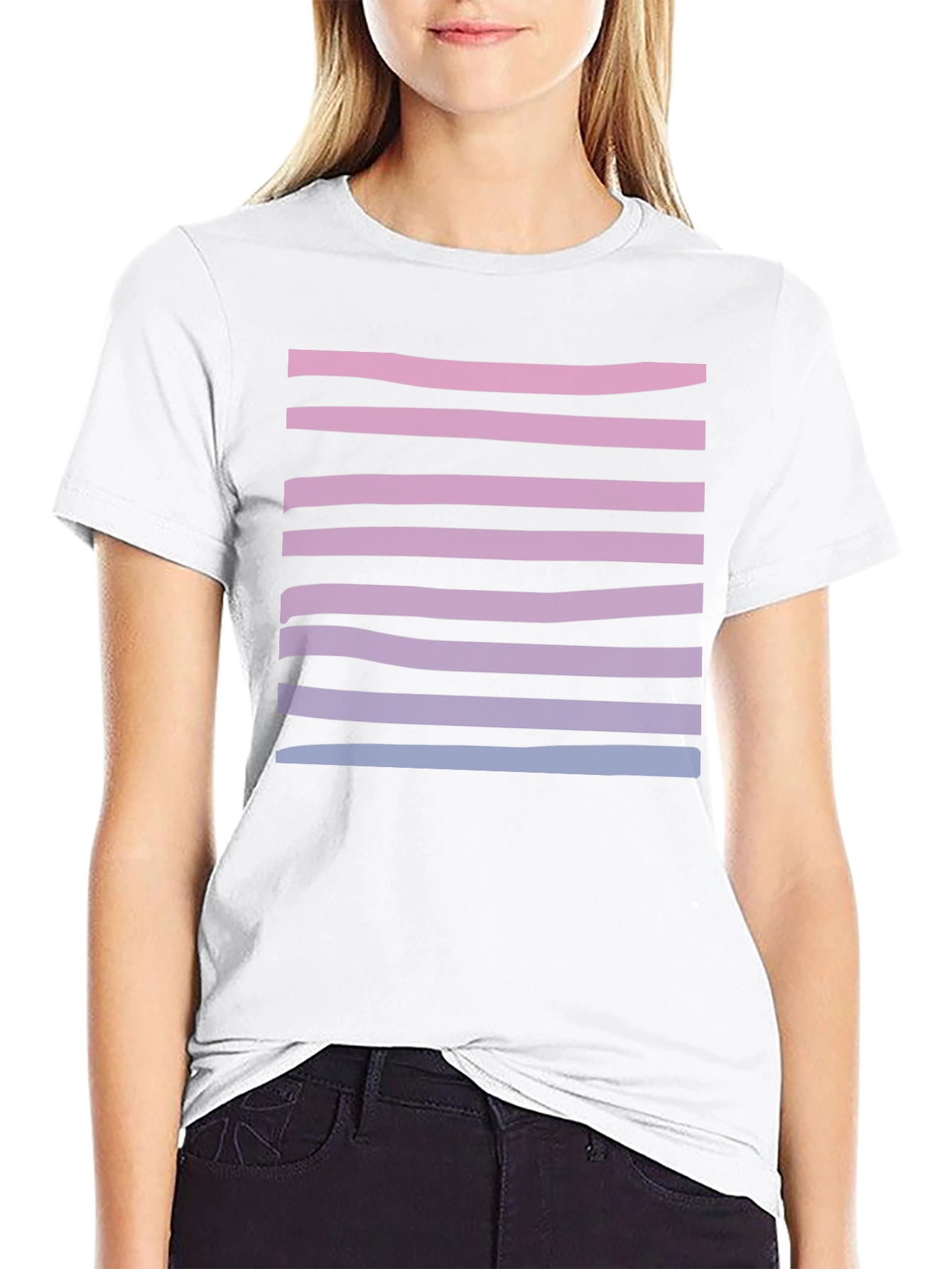 Striped Gradient Tee - Stylish Casual Wear