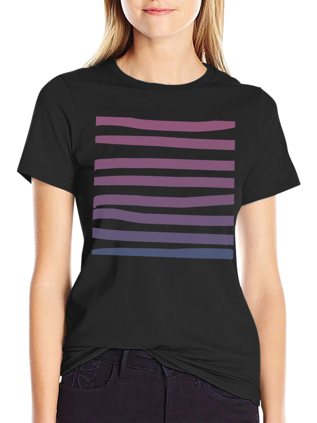 Striped Gradient Tee - Stylish Casual Wear