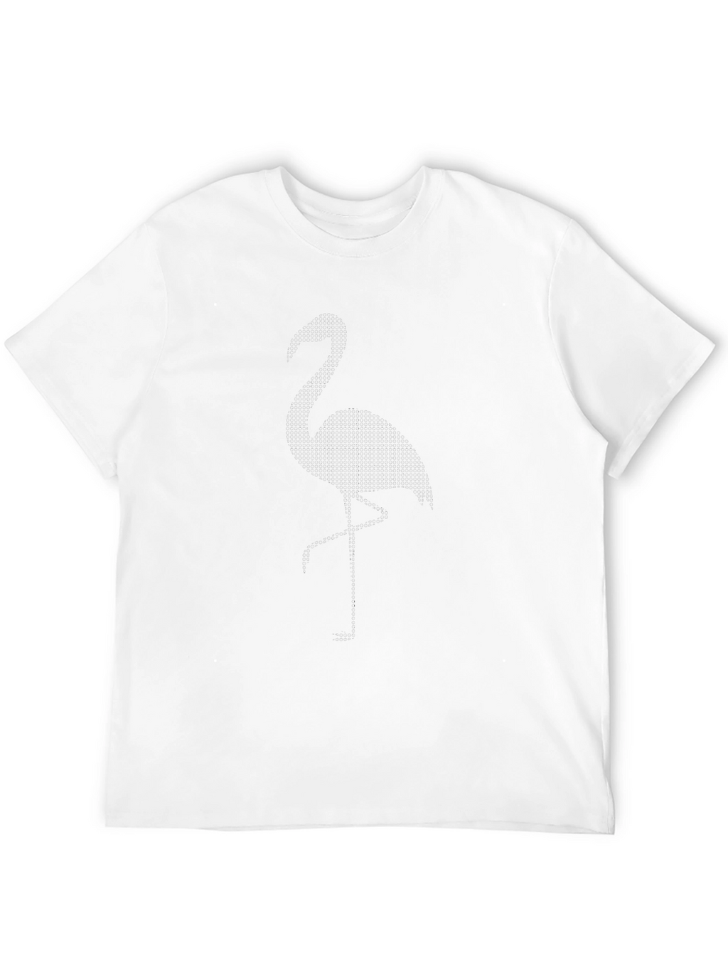 Black Flamingo Dot Graphic T-Shirt