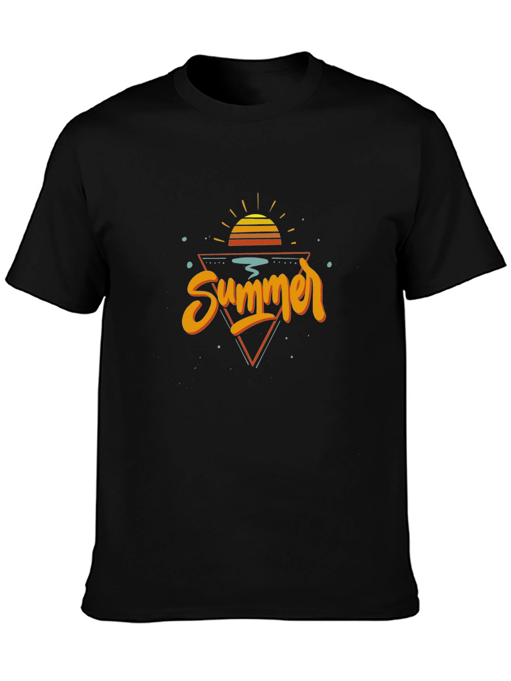 Summer Graphic T-Shirt - Retro Sunset Design
