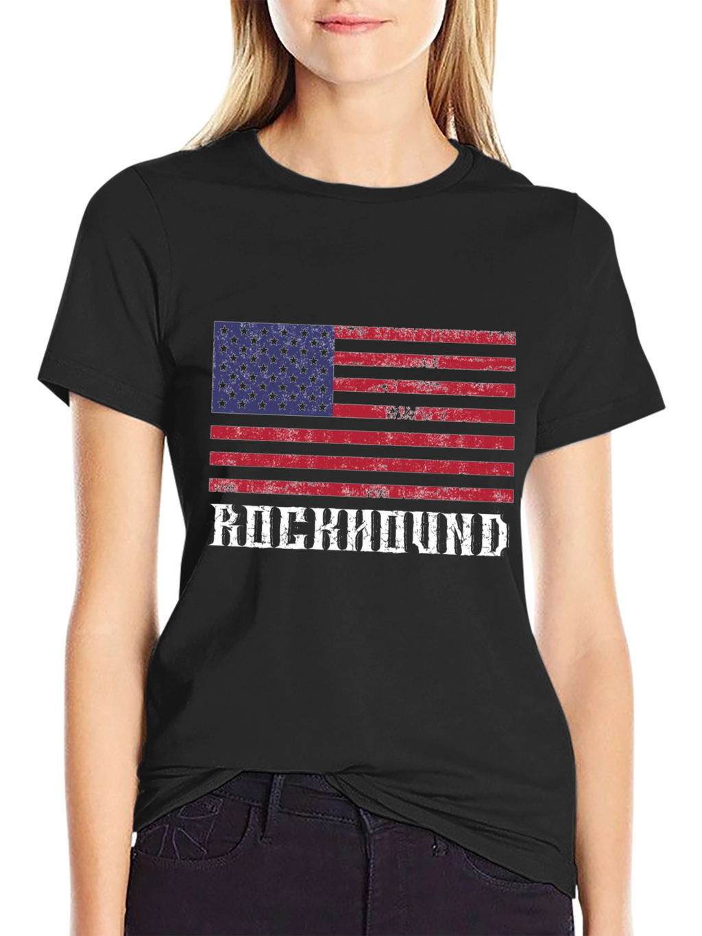 Rockhound American Flag Graphic T-Shirt