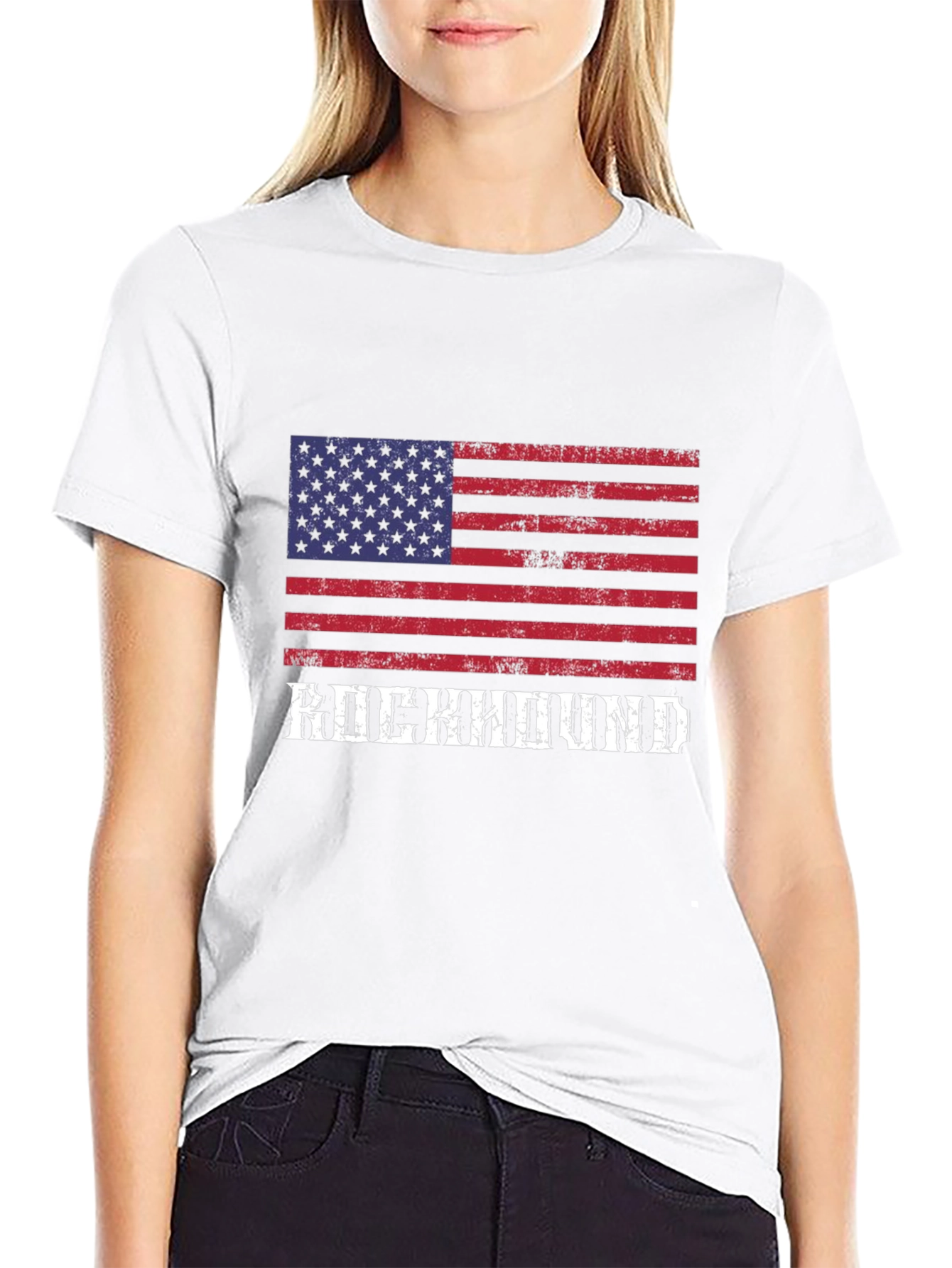 Rockhound American Flag Graphic T-Shirt