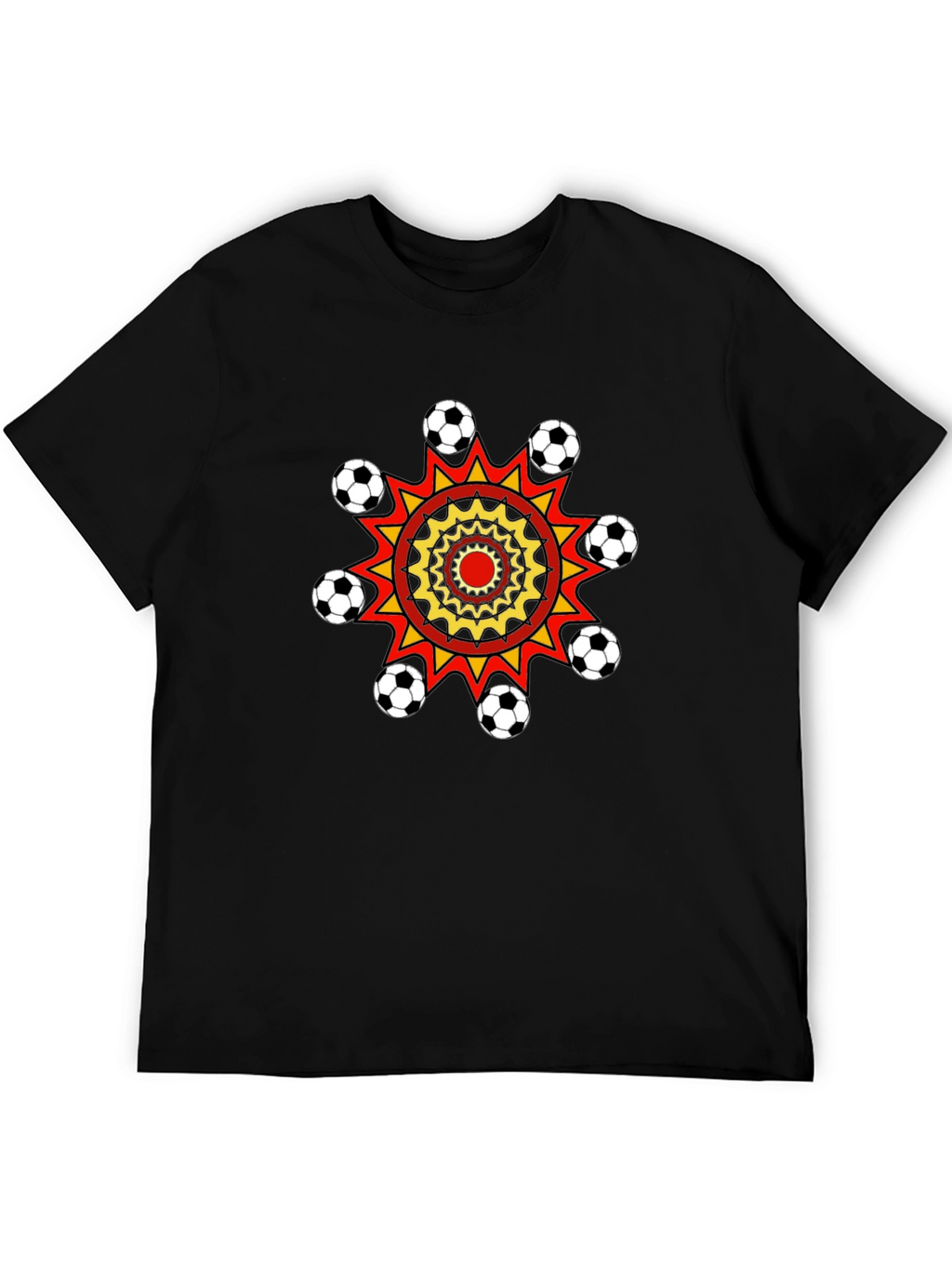Soccer Ball Burst Graphic T-Shirt