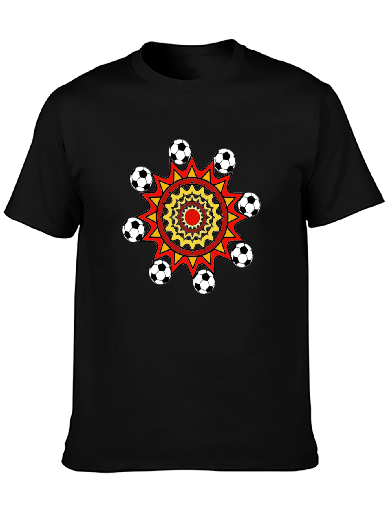 Soccer Ball Burst Graphic T-Shirt