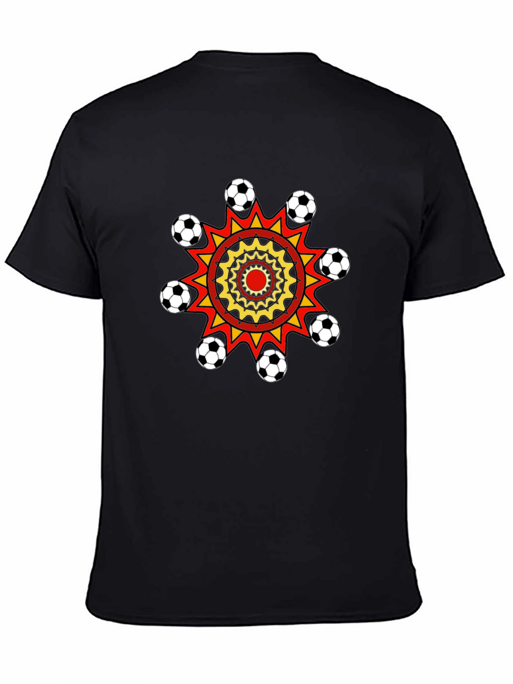 Soccer Ball Burst Graphic T-Shirt