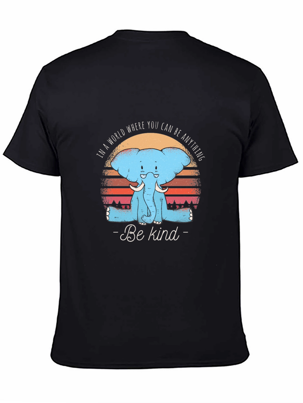 Be Kind Elephant Graphic Tee - Unisex Cotton T-Shirt