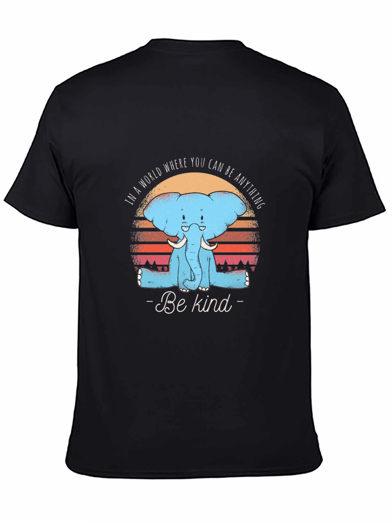 Be Kind Elephant Graphic Tee - Unisex Cotton T-Shirt