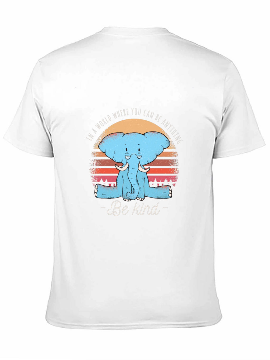 Be Kind Elephant Graphic Tee - Unisex Cotton T-Shirt