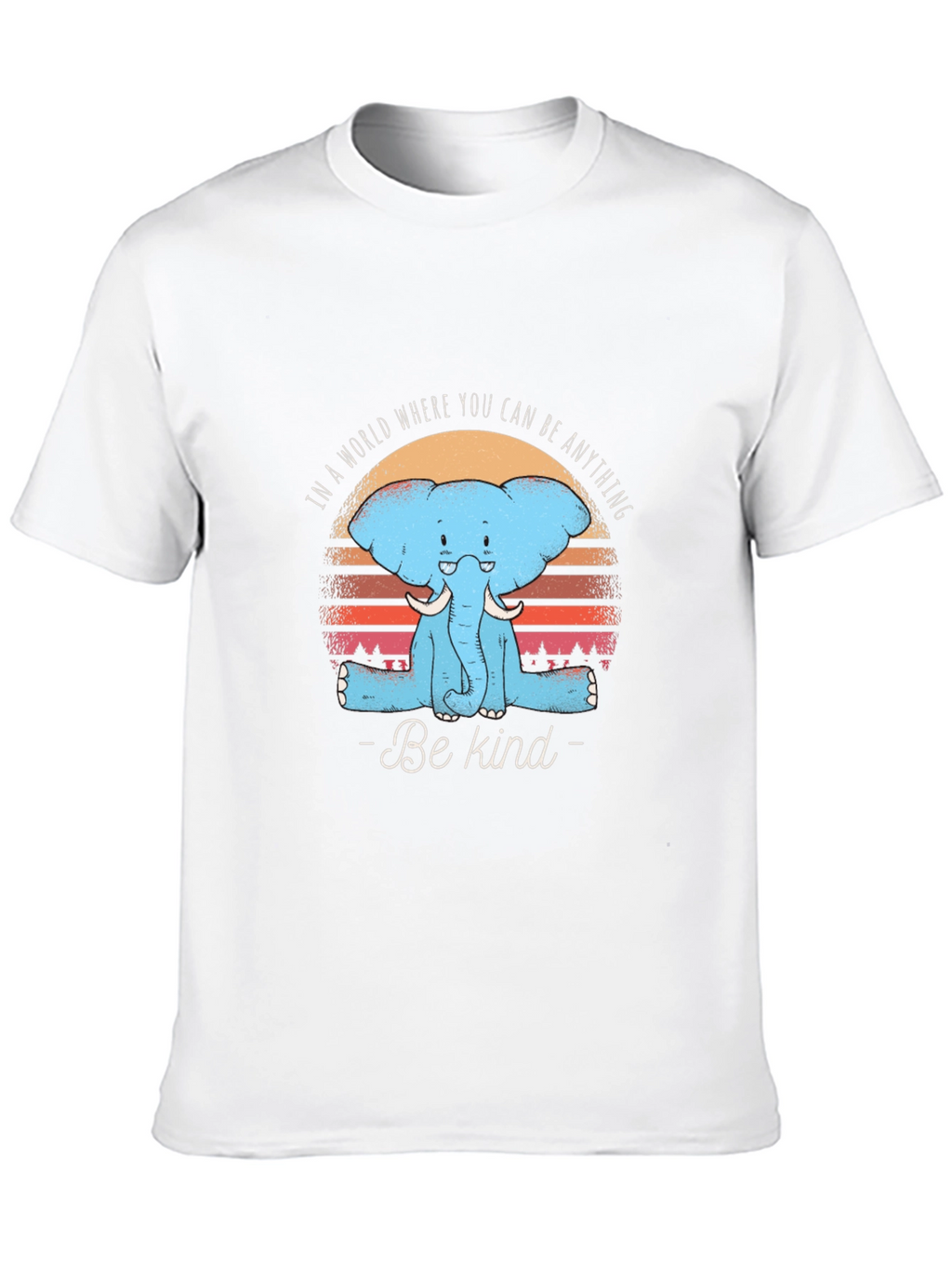 Be Kind Elephant Graphic Tee - Unisex Cotton T-Shirt
