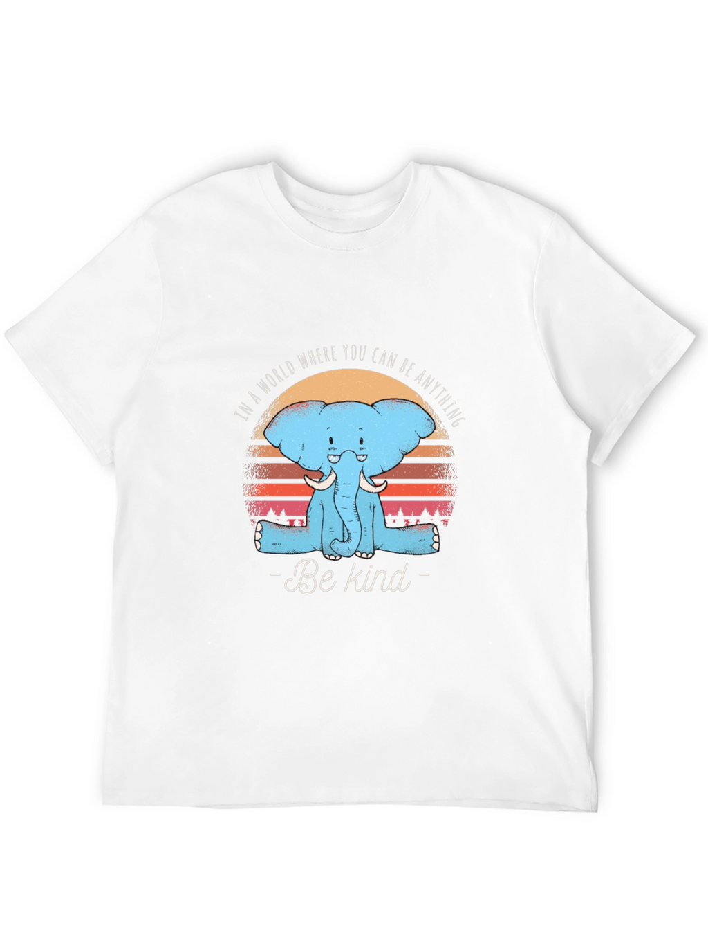 Be Kind Elephant Graphic Tee - Unisex Cotton T-Shirt